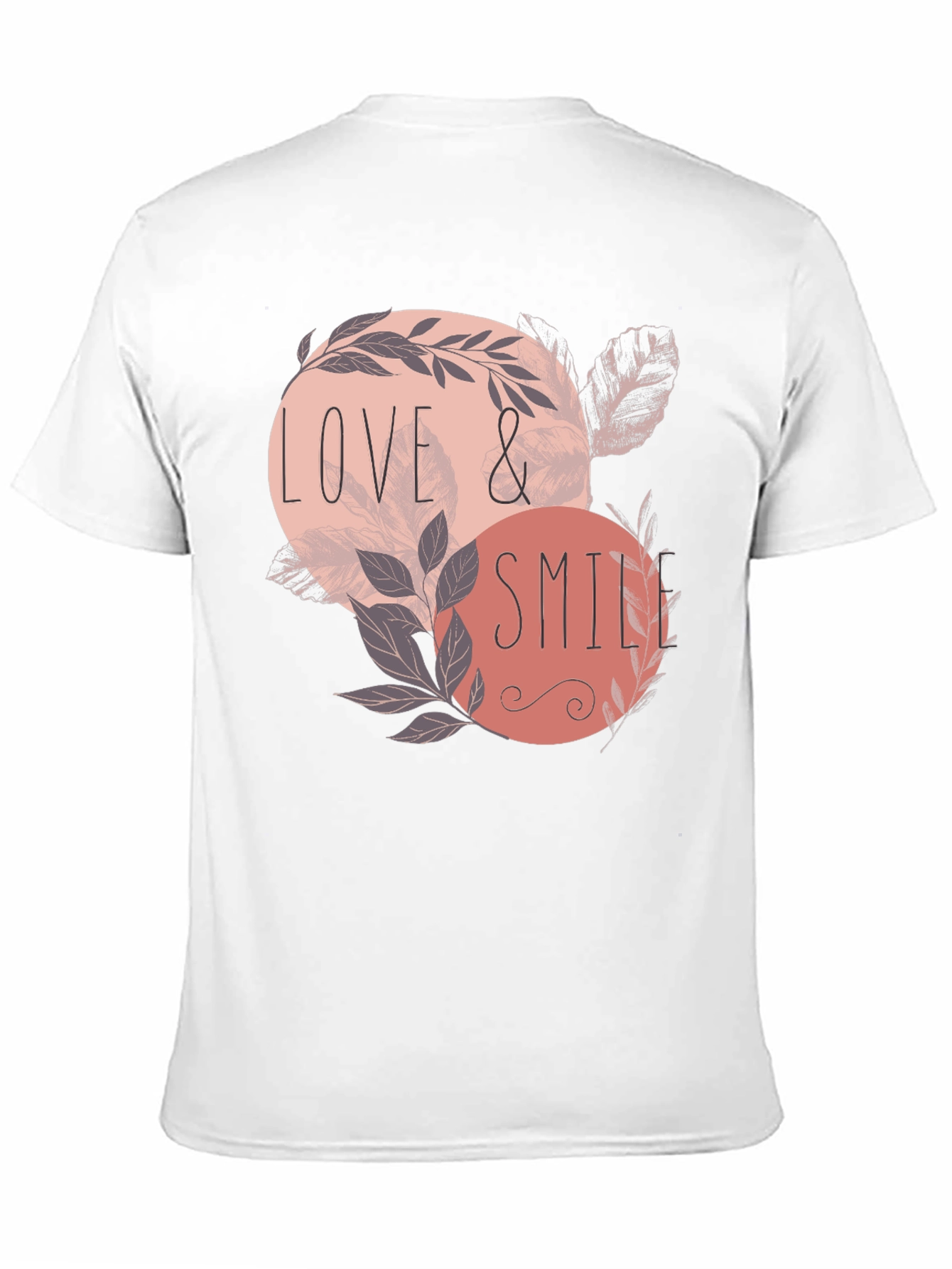 Love & Smile Graphic Tee - Mens Black T-Shirt