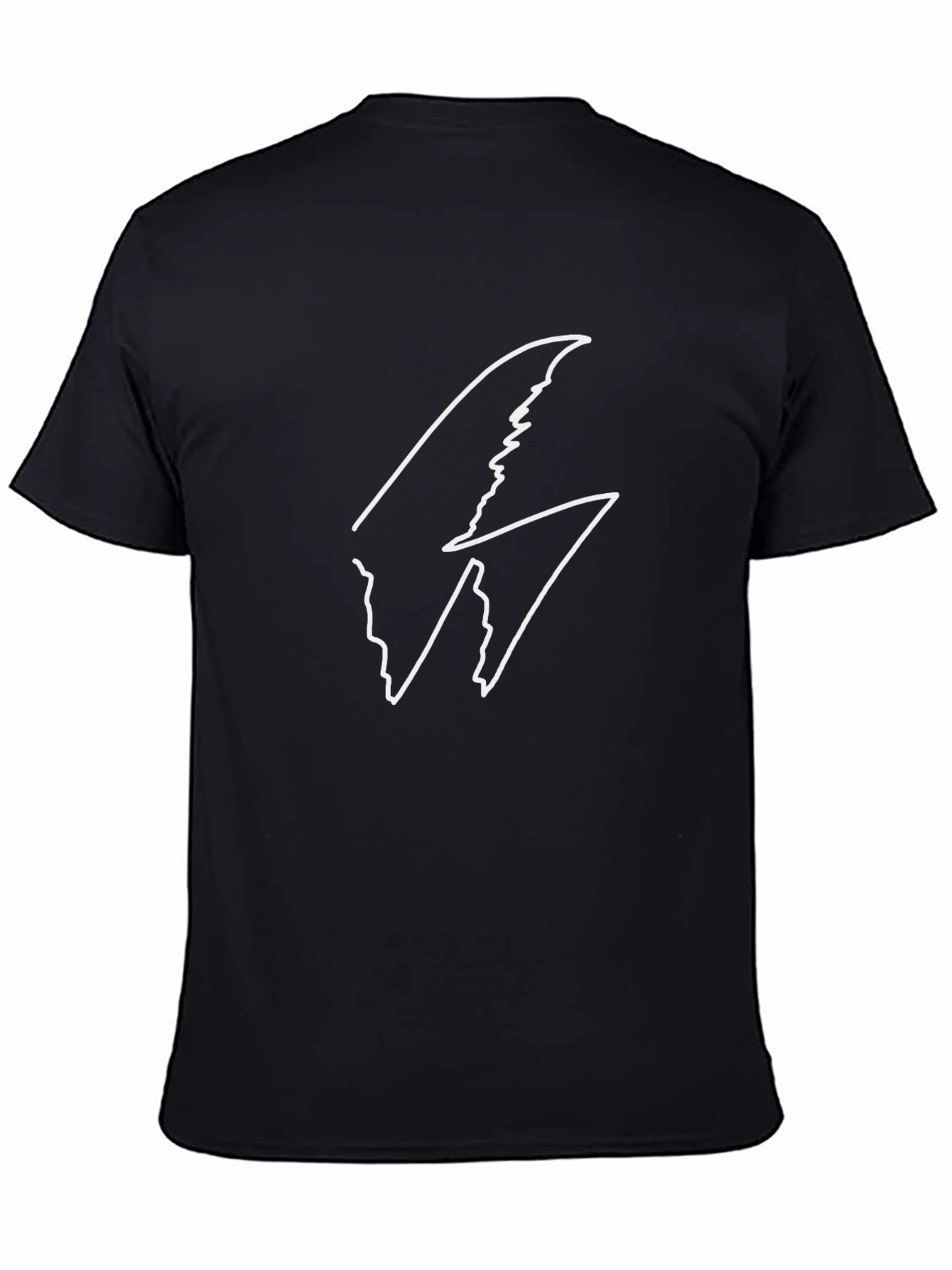 Modern Graphic Tee - Black