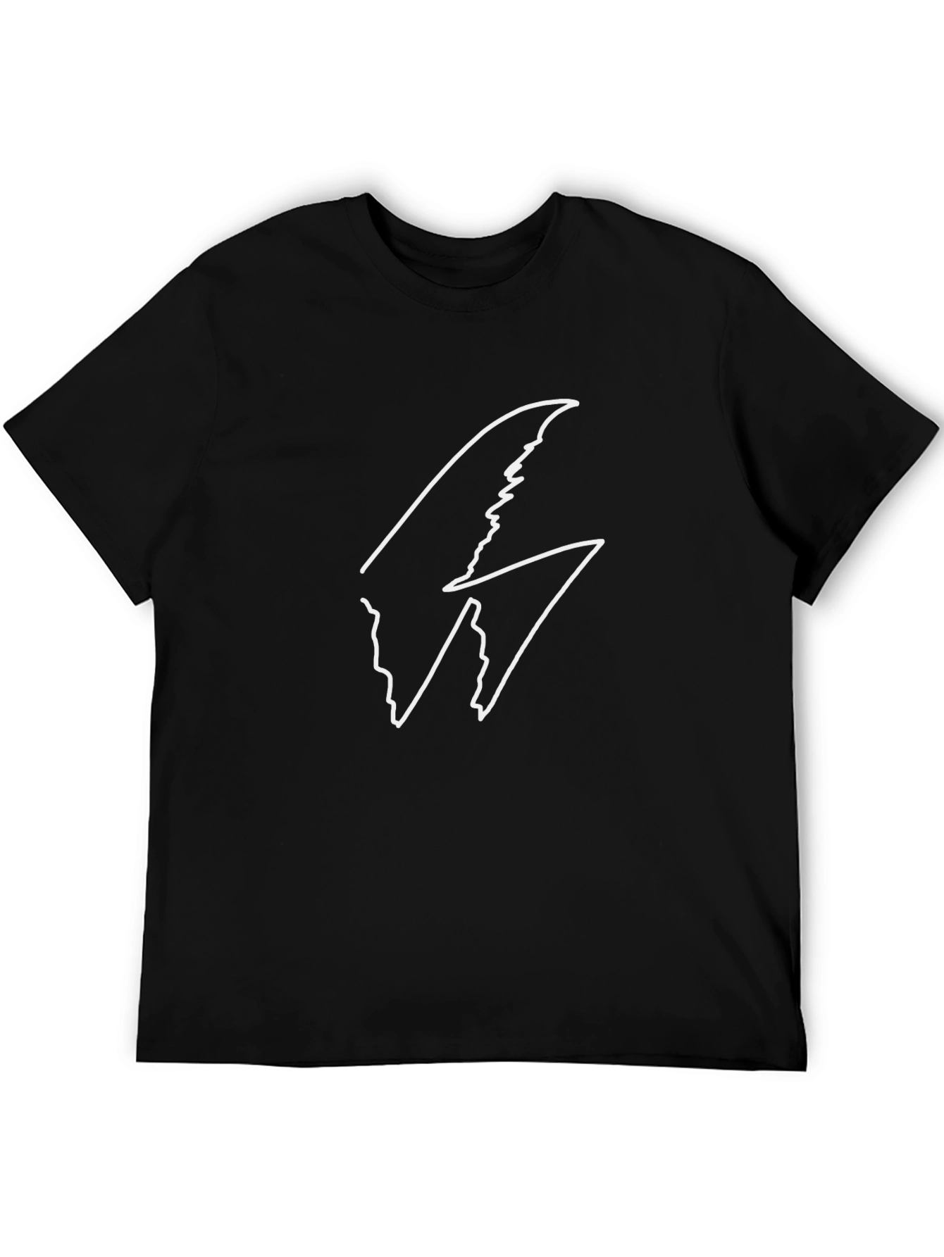 Modern Graphic Tee - Black