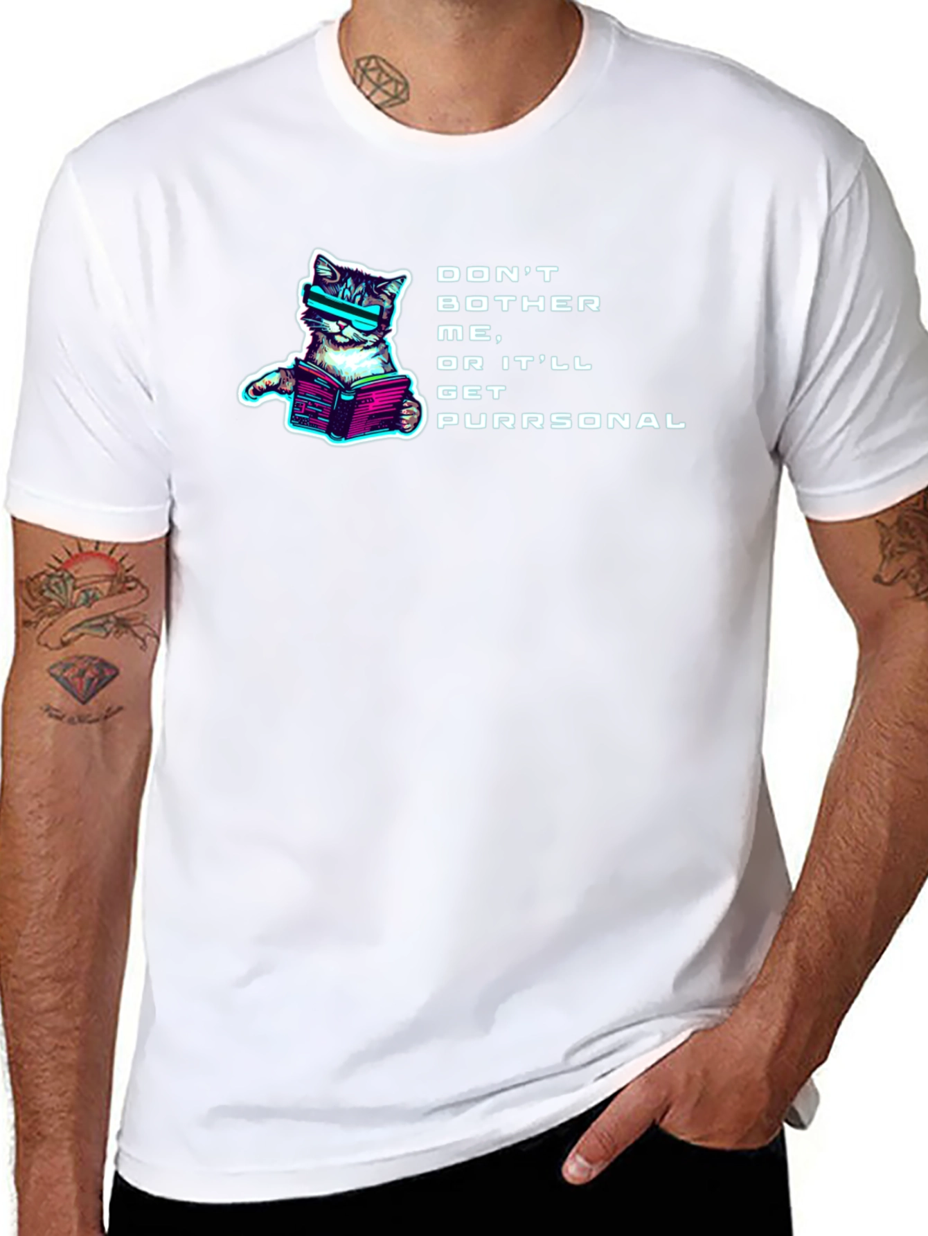 Cyberpunk Cat T-Shirt - Dont Bother Me!