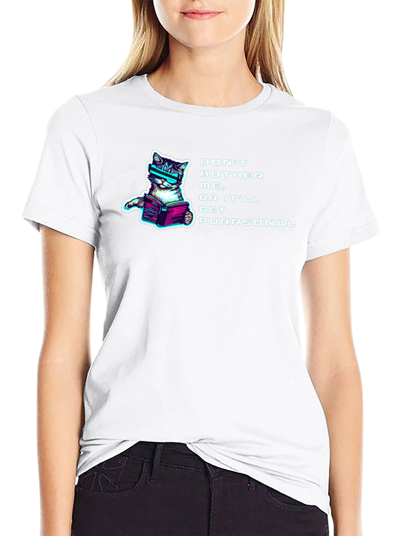 Cyberpunk Cat T-Shirt - Dont Bother Me!