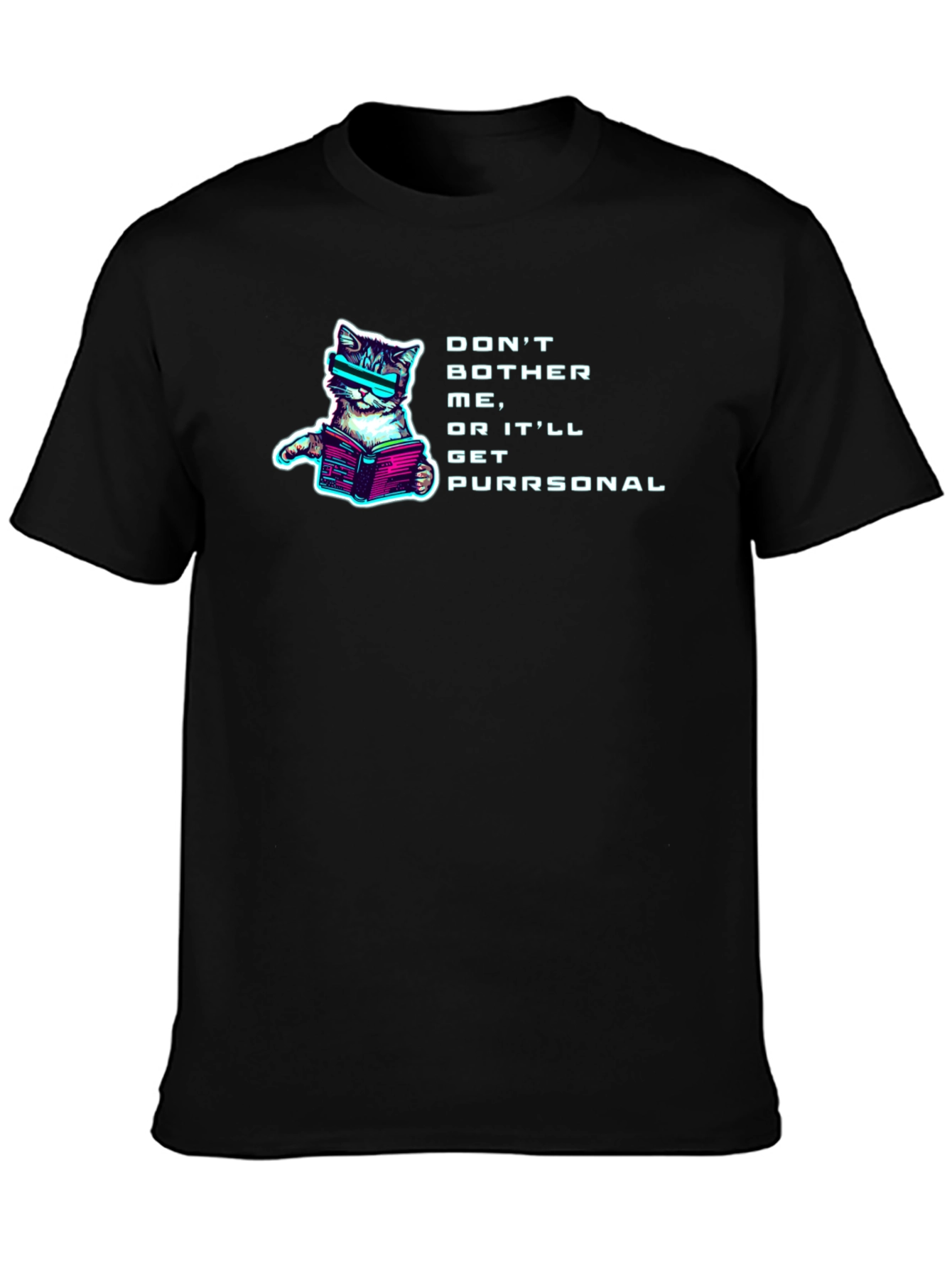 Cyberpunk Cat T-Shirt - Dont Bother Me!
