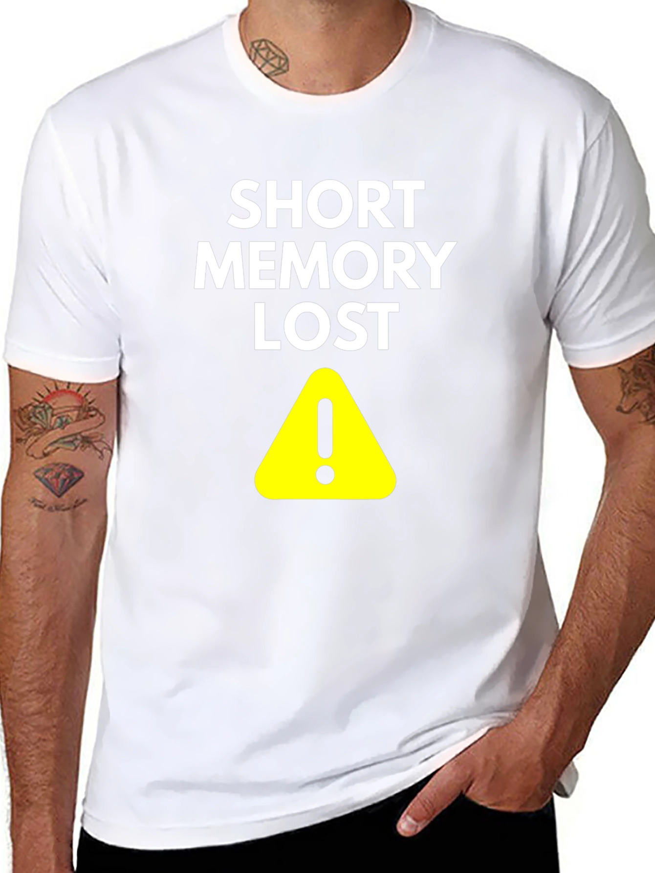 Short Memory Lost Mens Black T-Shirt