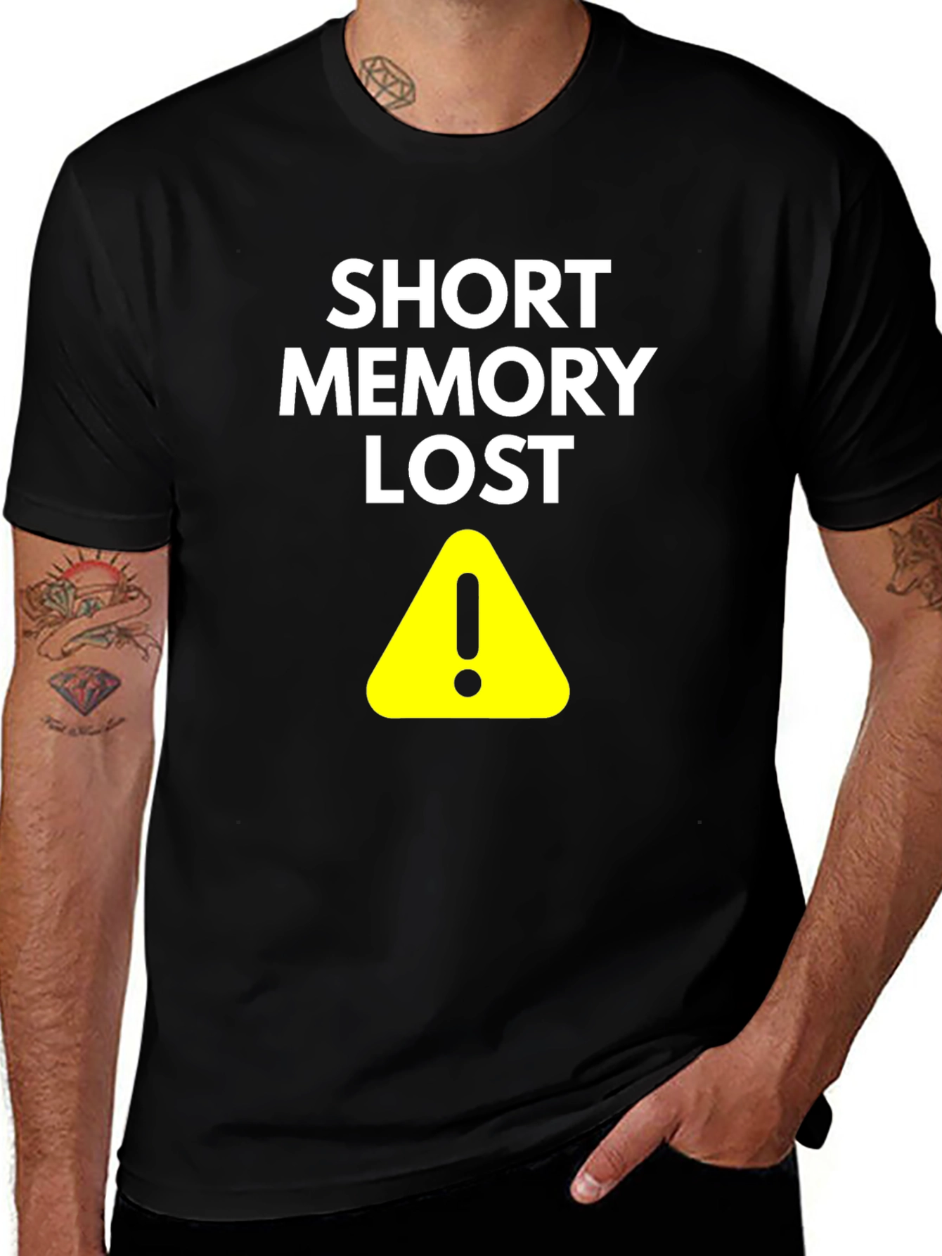 Short Memory Lost Mens Black T-Shirt