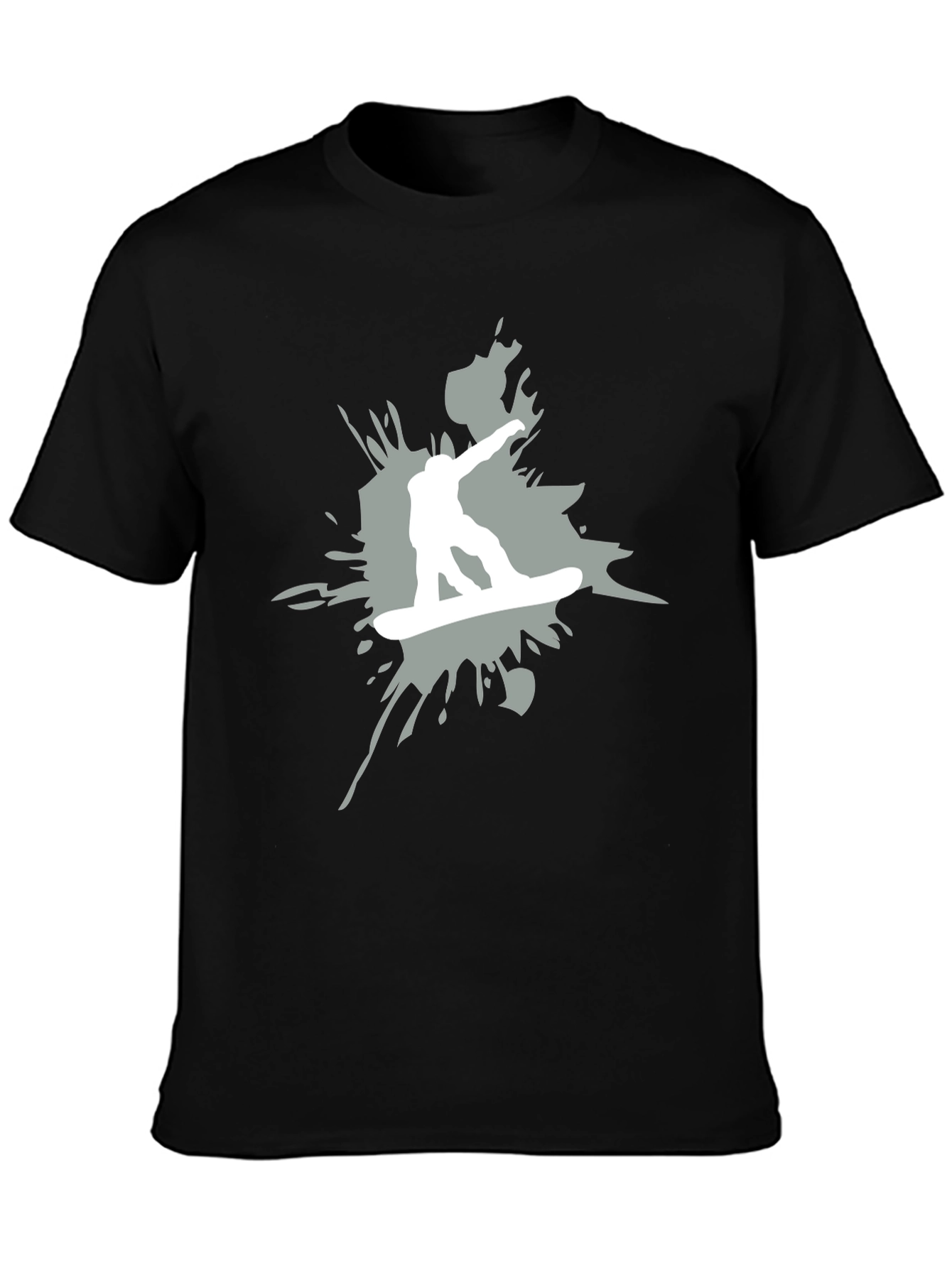 Snowboarder Graphic T-Shirt - Black
