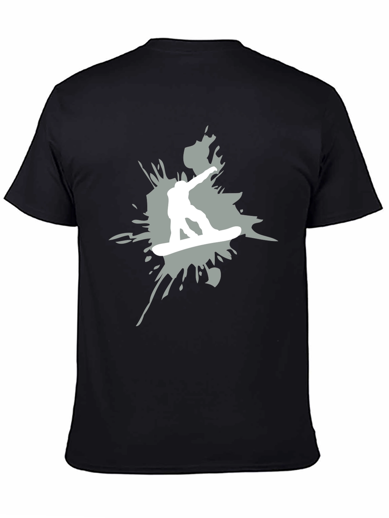 Snowboarder Graphic T-Shirt - Black