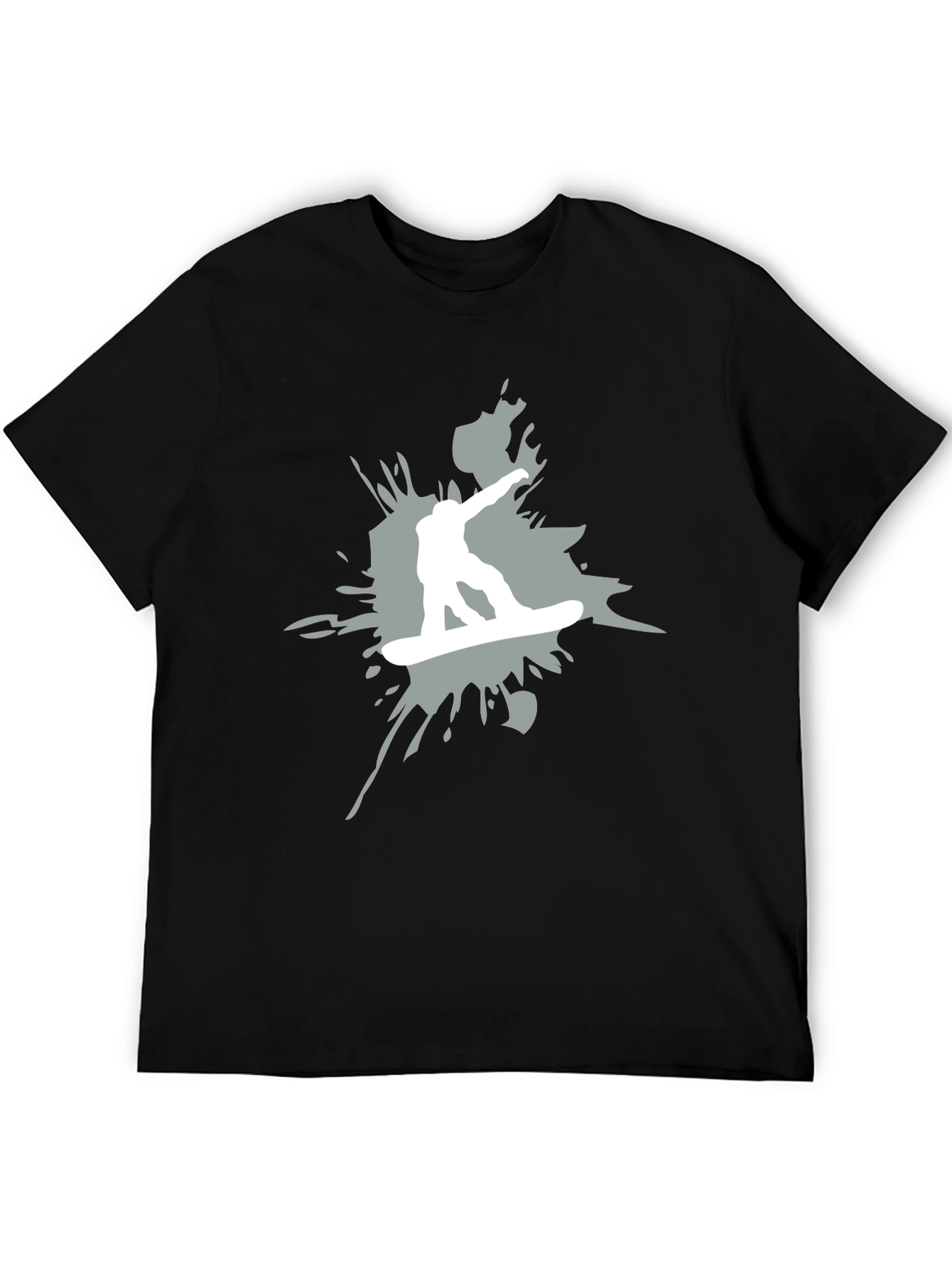 Snowboarder Graphic T-Shirt - Black