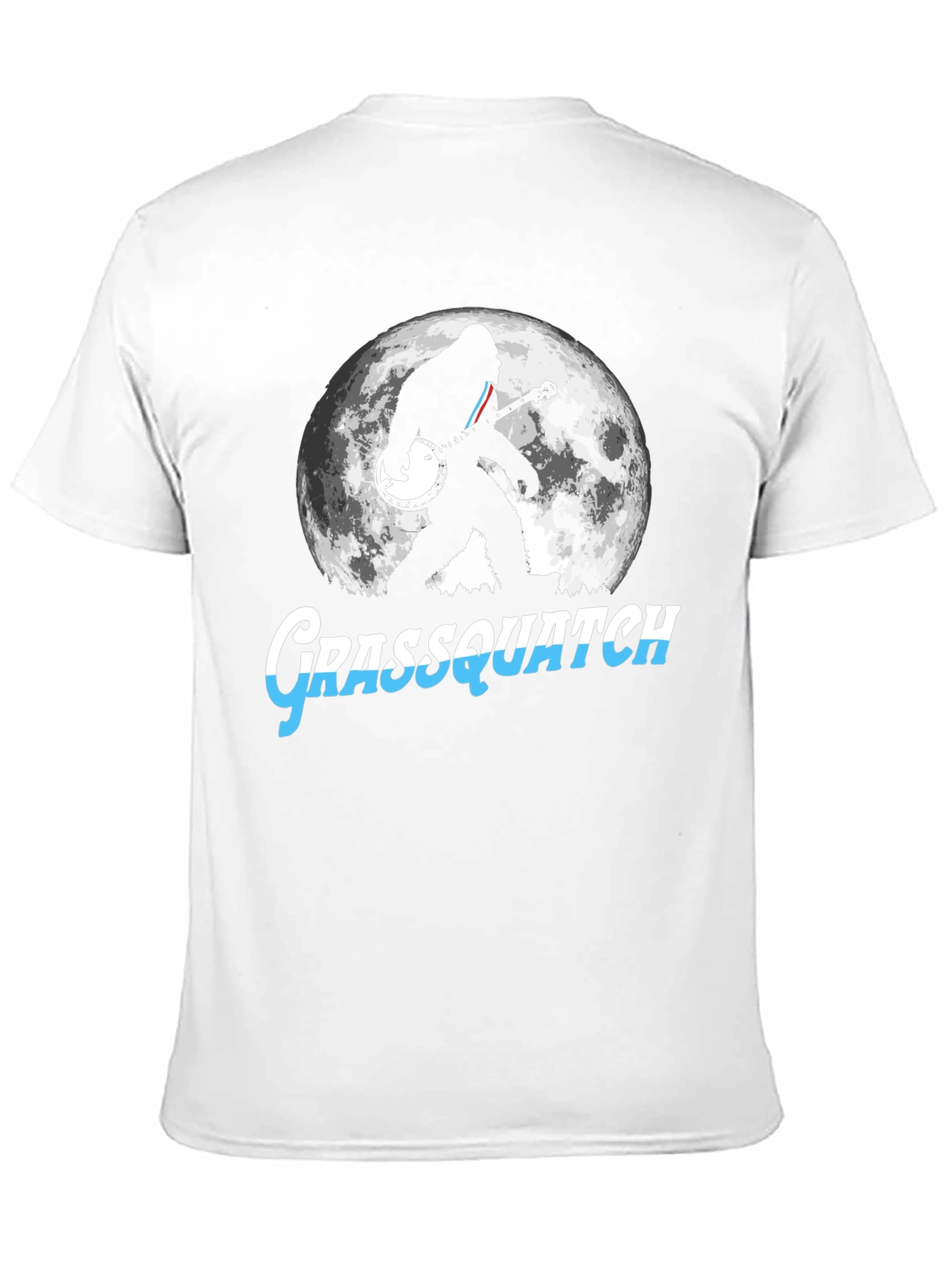 Grassquatch Banjo Moon Black T-Shirt