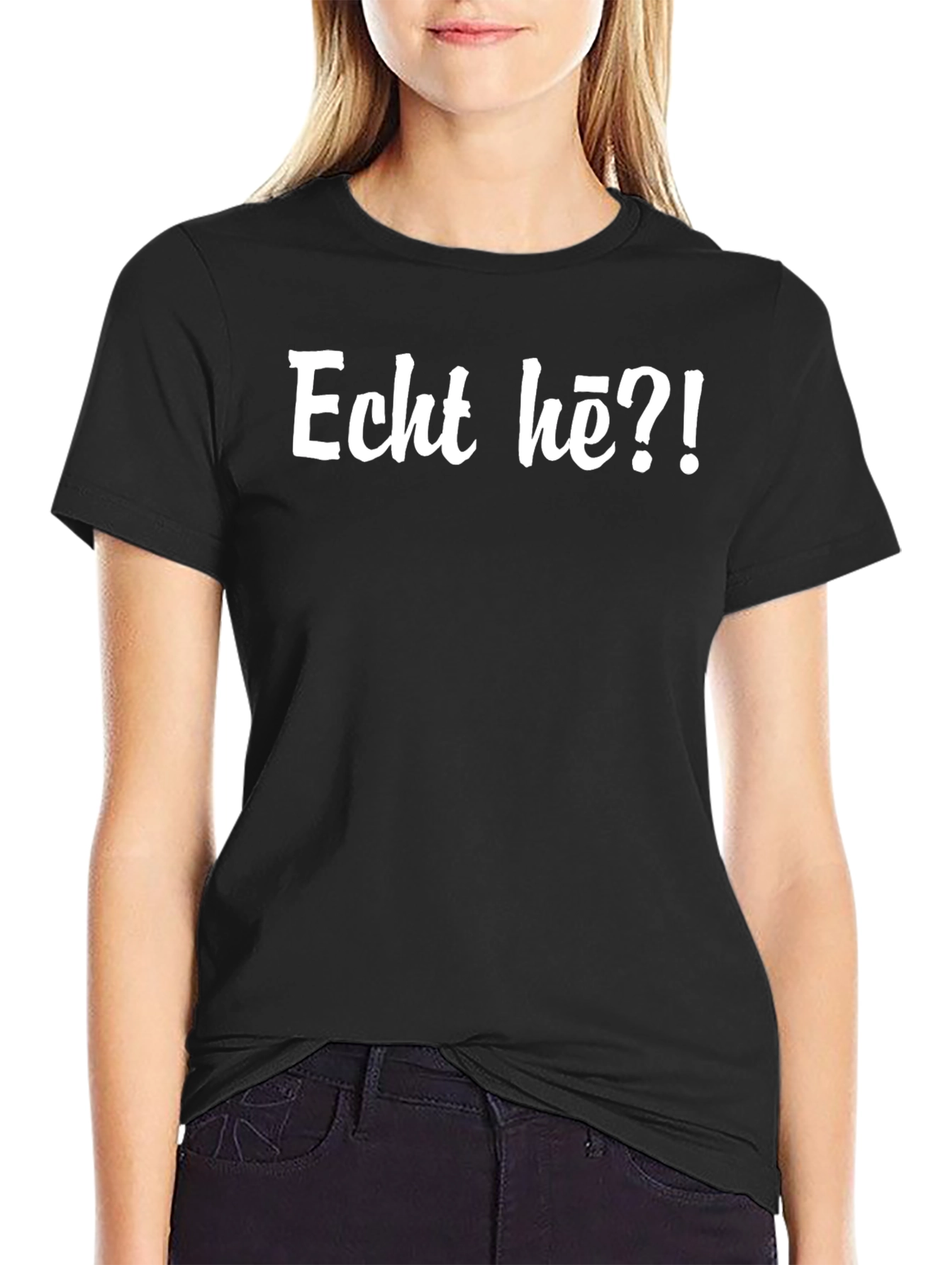 Echt hè?! T-shirt - Black Graphic Tee