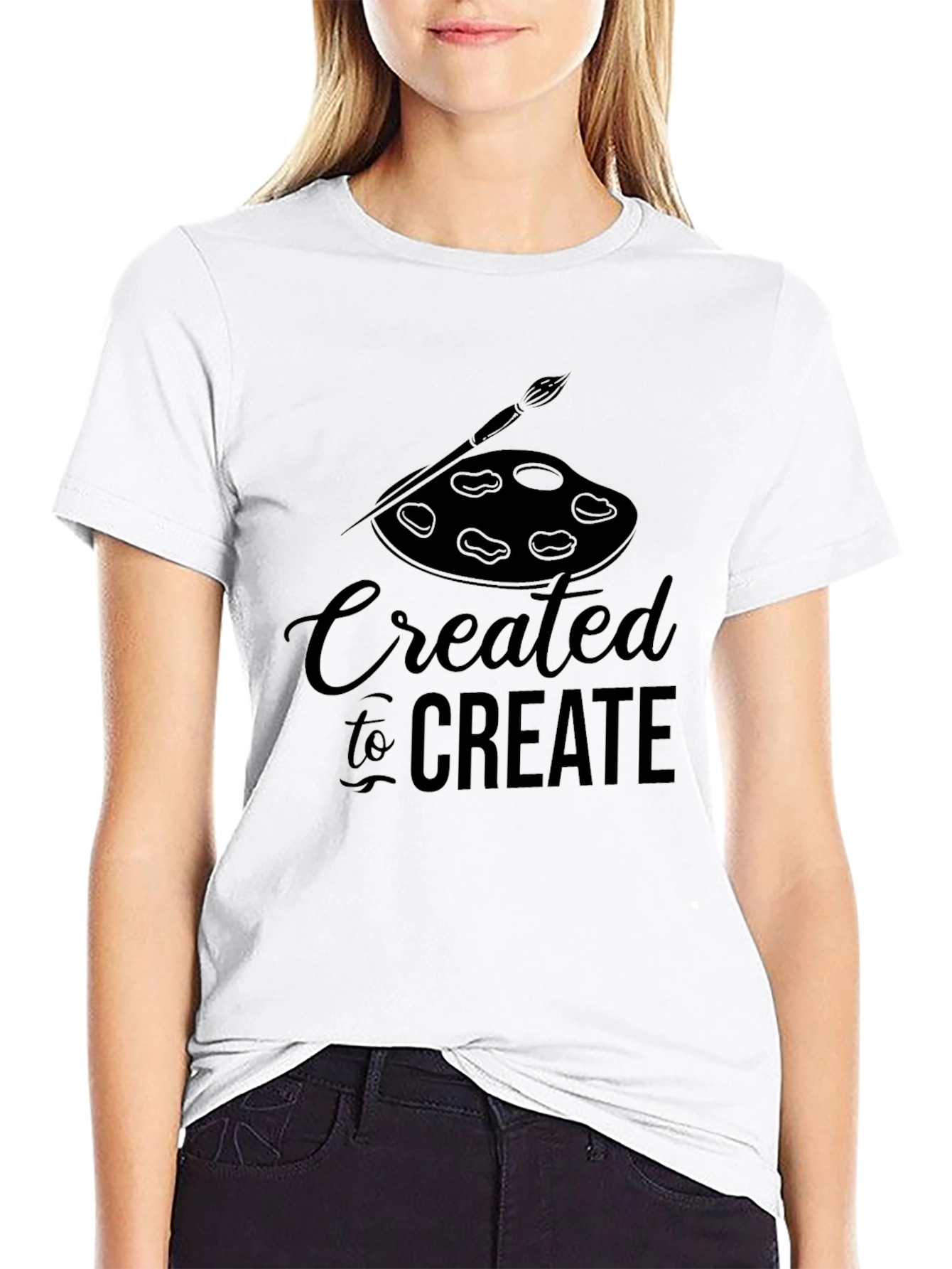 Created to Create Graphic Tee - Black T-Shirt