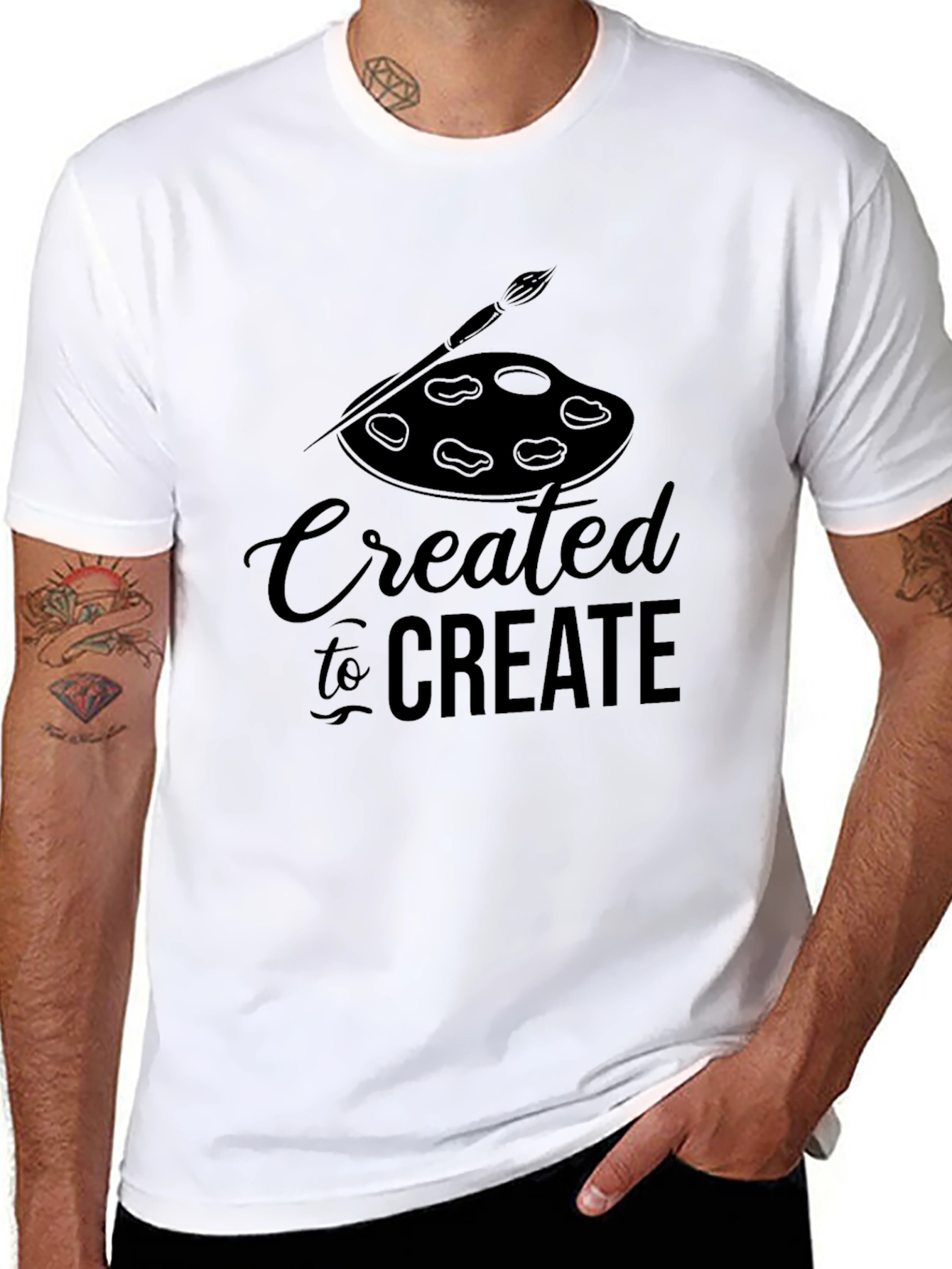 Created to Create Graphic Tee - Black T-Shirt