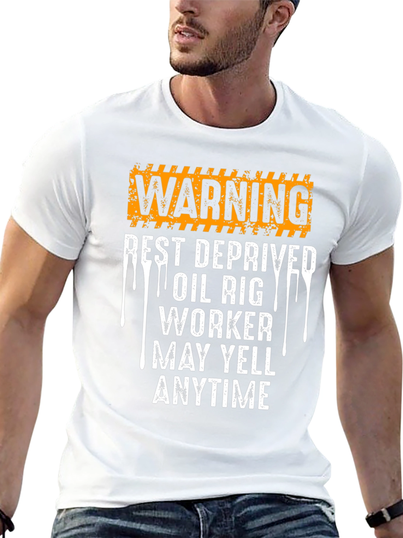 Warning Rest Deprived Oil Rig Worker T-Shirt