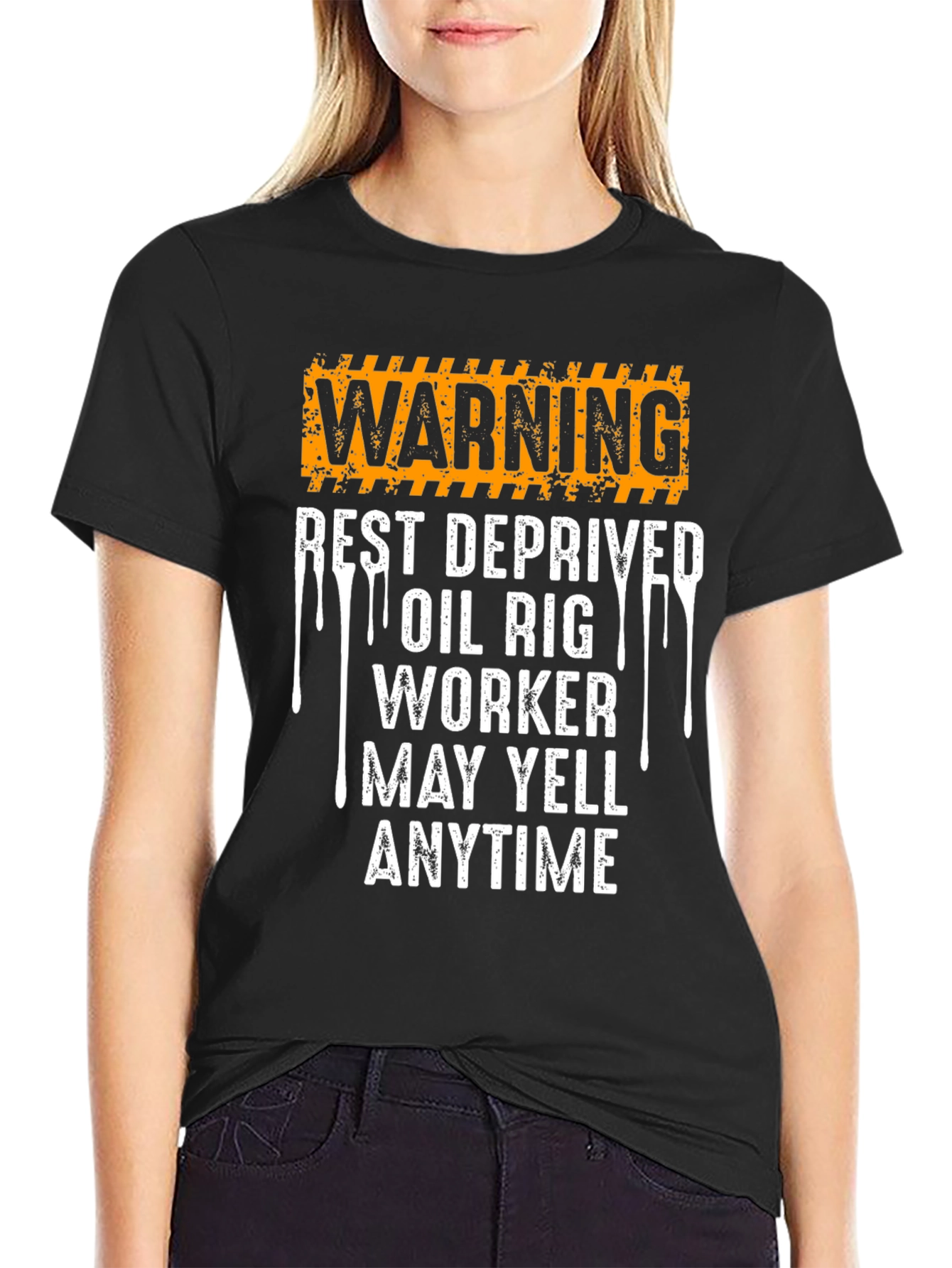 Warning Rest Deprived Oil Rig Worker T-Shirt