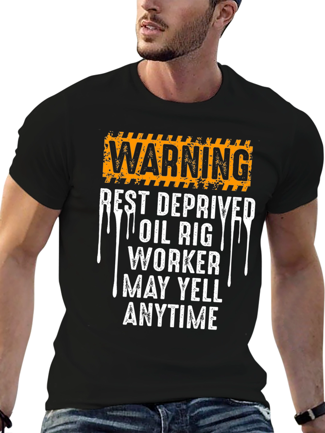 Warning Rest Deprived Oil Rig Worker T-Shirt