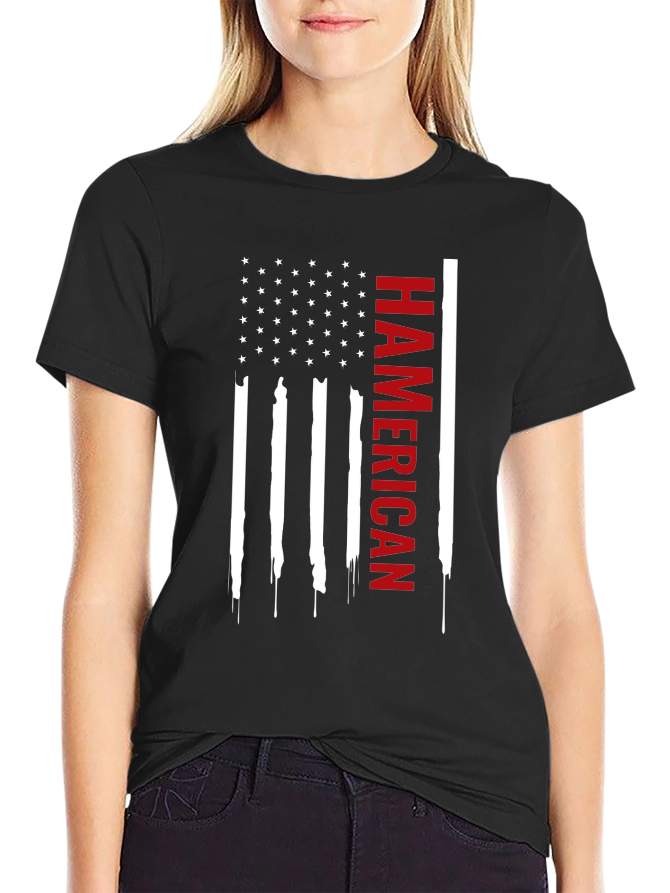 Hamercian Flag Graphic Tee - Patriotic Pride