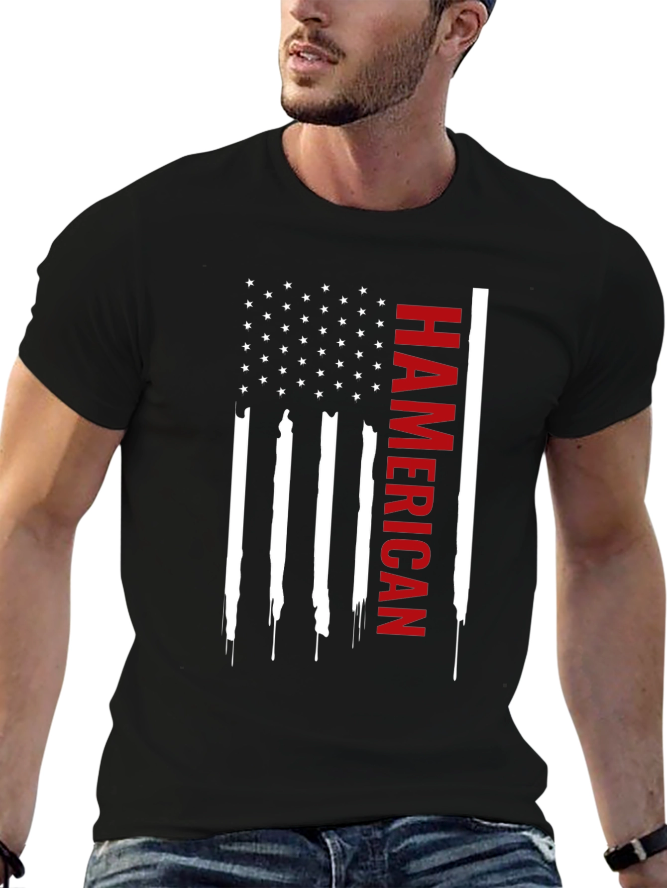 Hamercian Flag Graphic Tee - Patriotic Pride