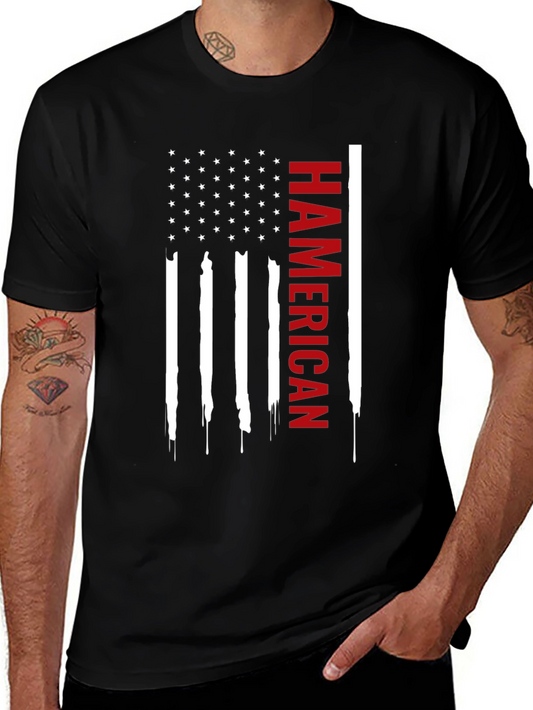 Hamercian Flag Graphic Tee - Patriotic Pride