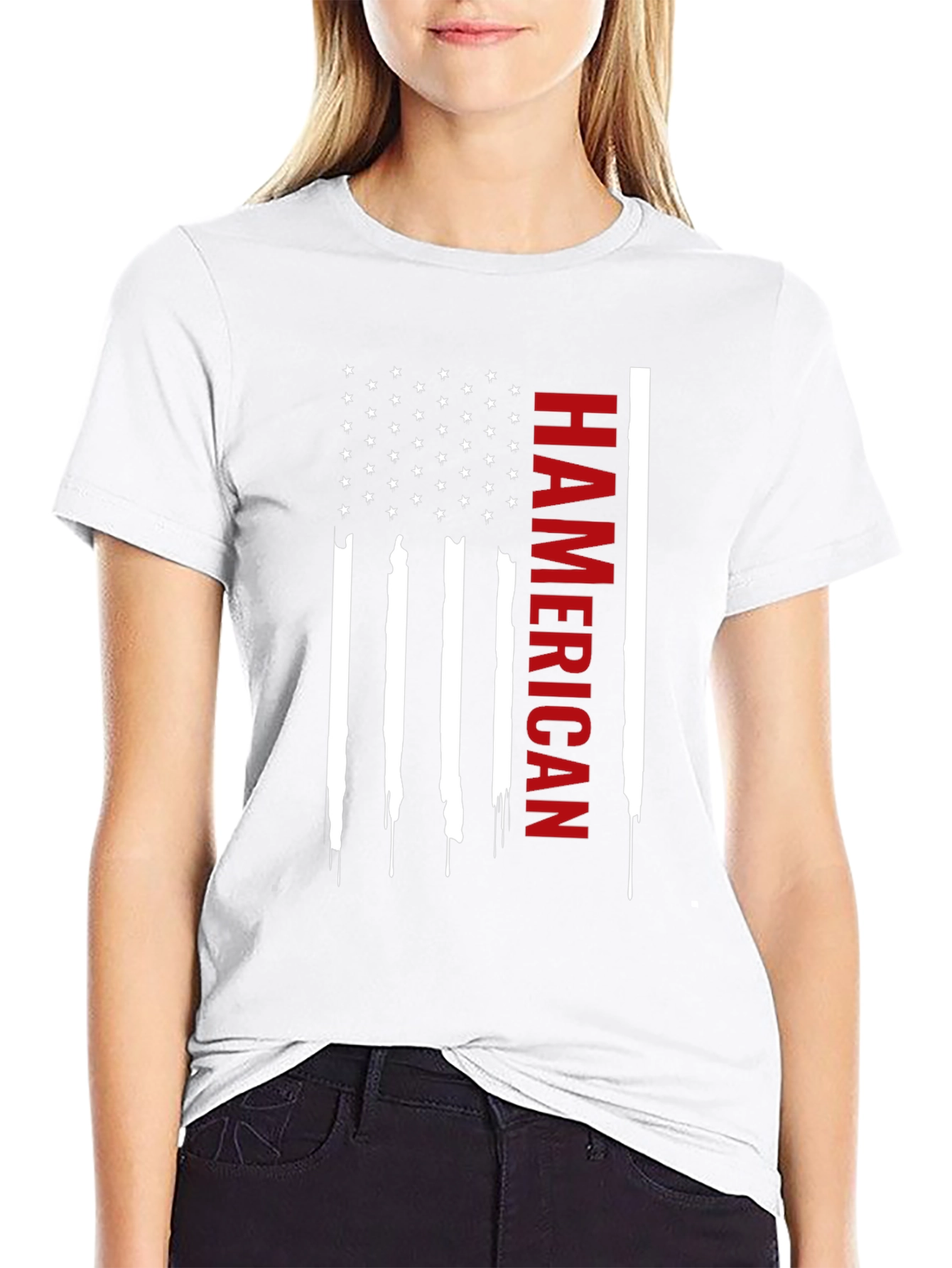 Hamercian Flag Graphic Tee - Patriotic Pride