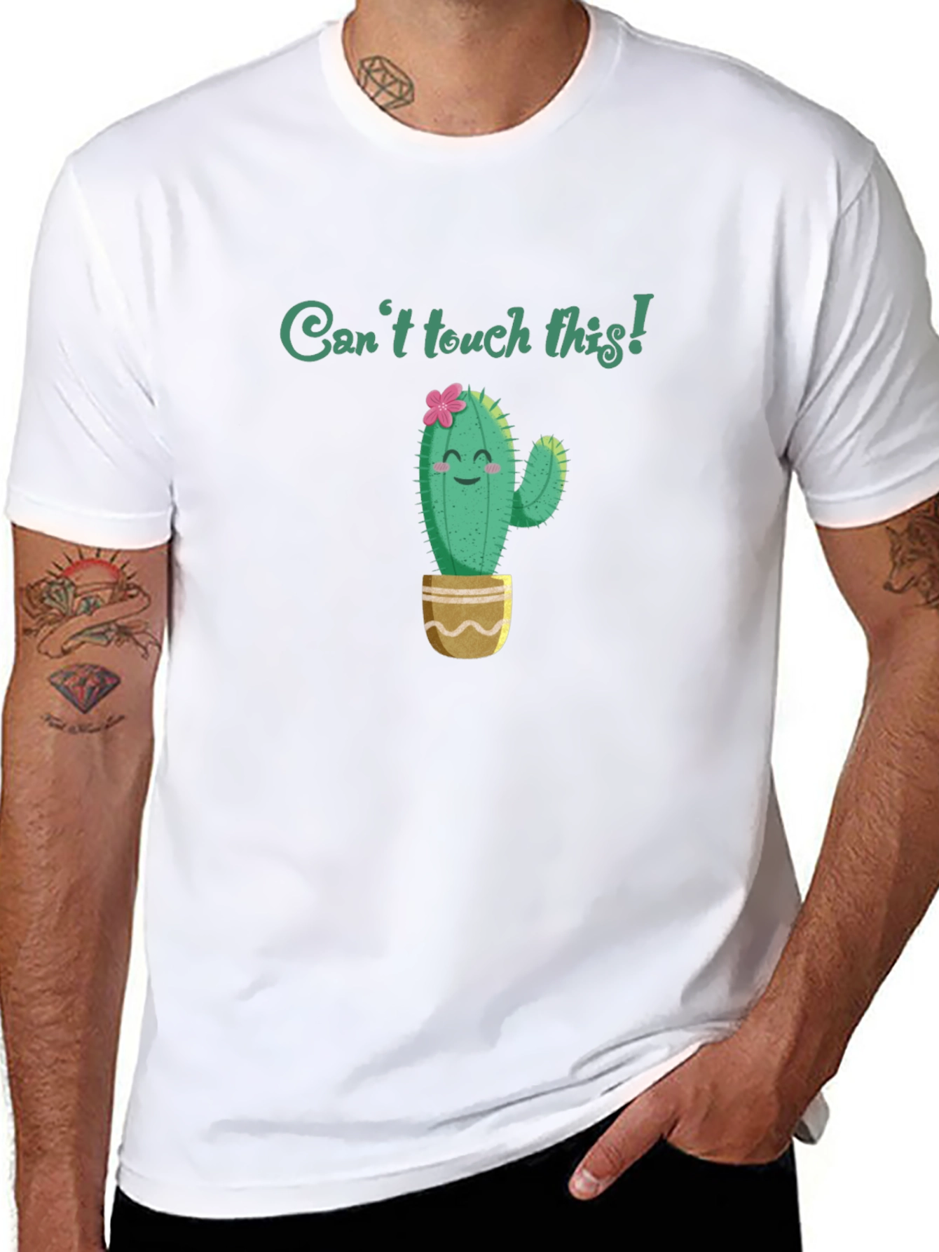 Cant Touch This Cactus T-Shirt - Funny Graphic Tee