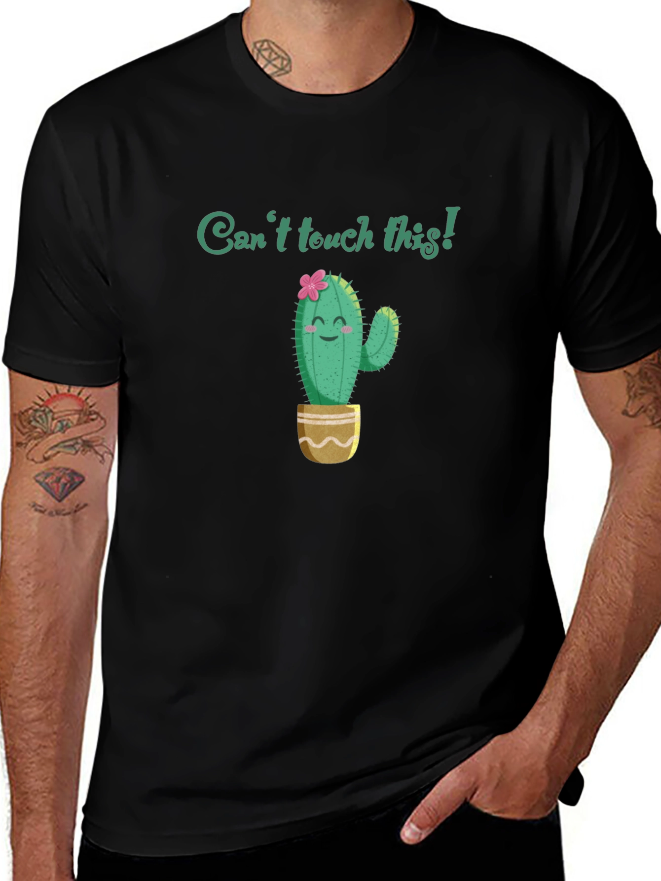 Cant Touch This Cactus T-Shirt - Funny Graphic Tee