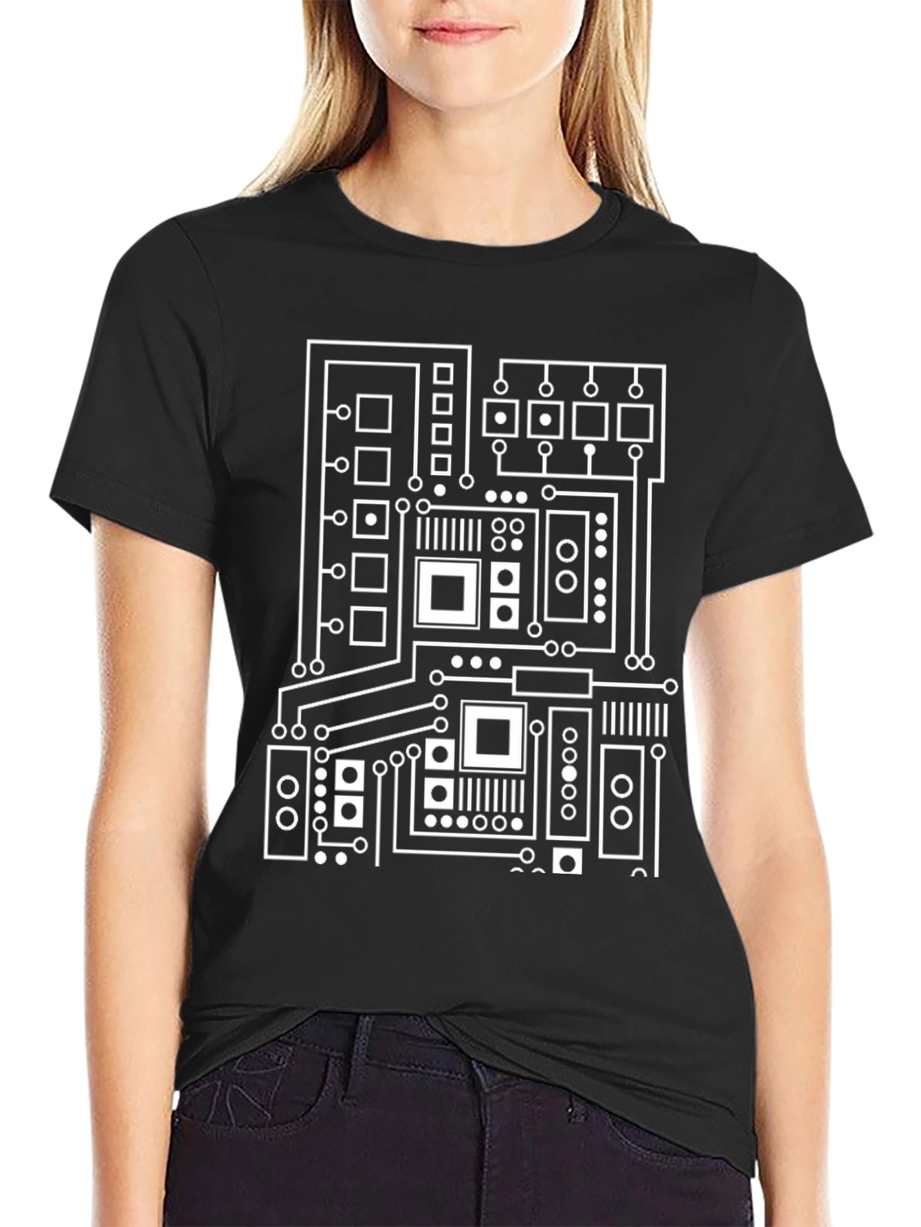 Circuit Board Graphic Tee - Modern Tech T-Shirt
