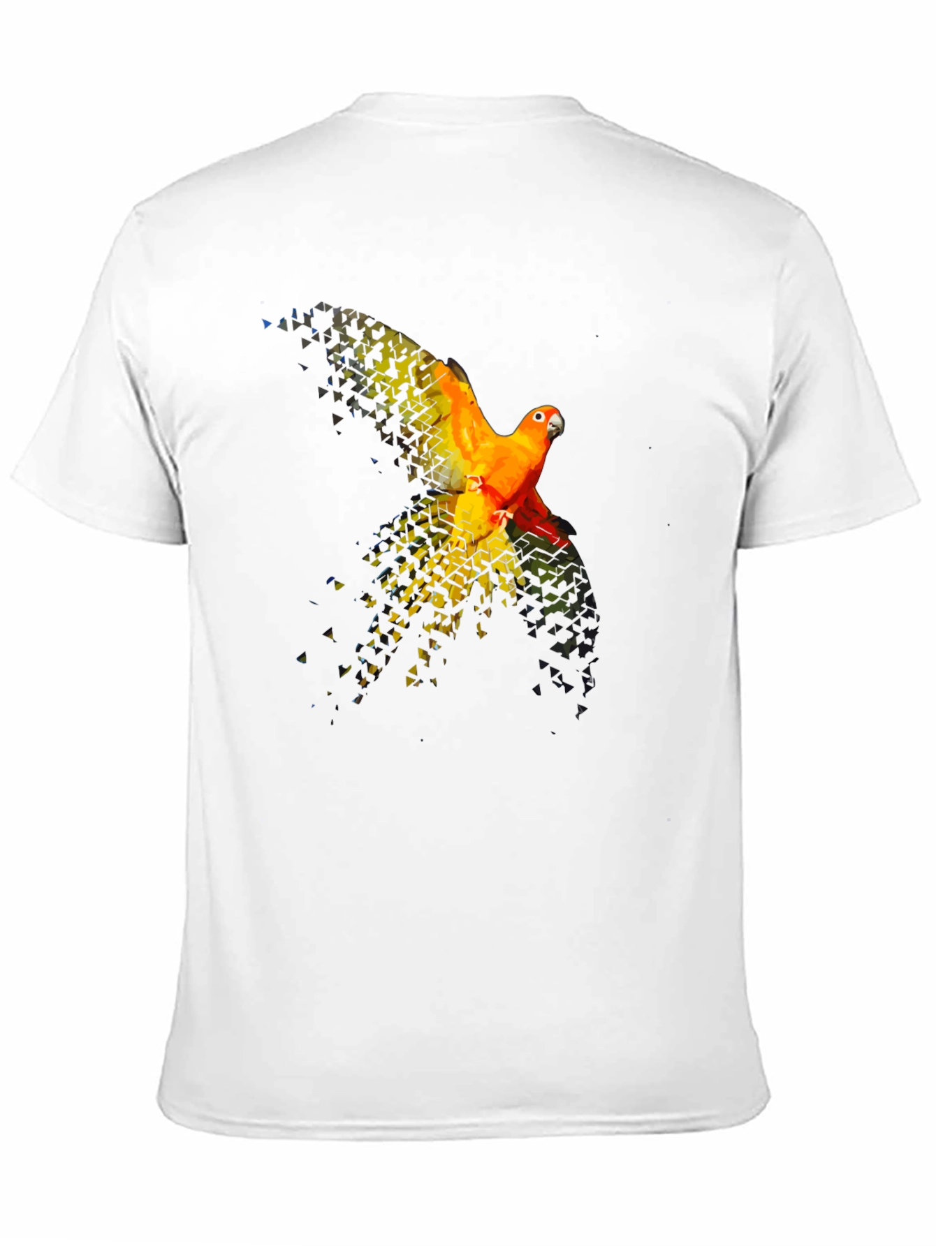 Parrot Graphic T-Shirt - Black Cotton Blend