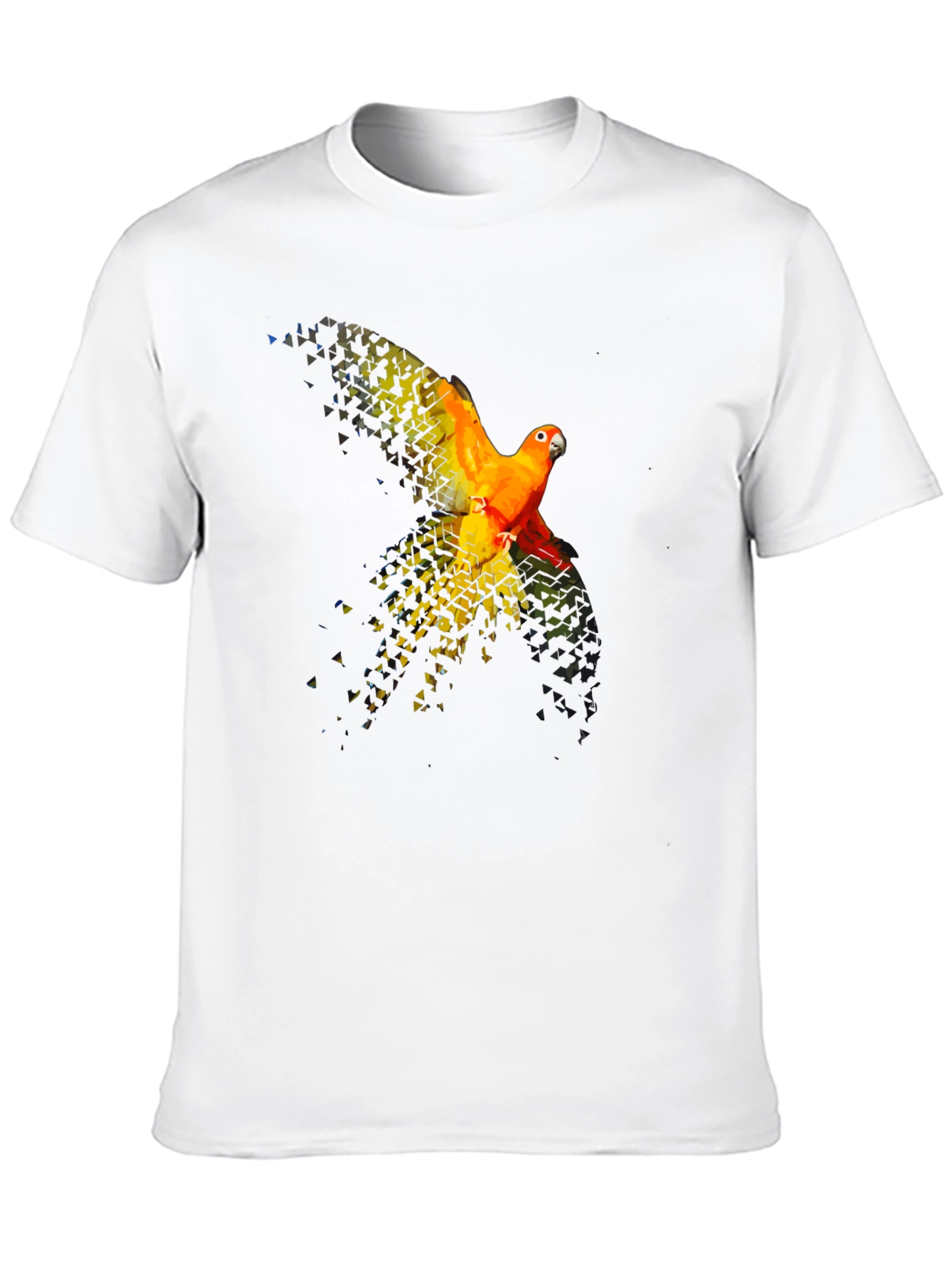 Parrot Graphic T-Shirt - Black Cotton Blend