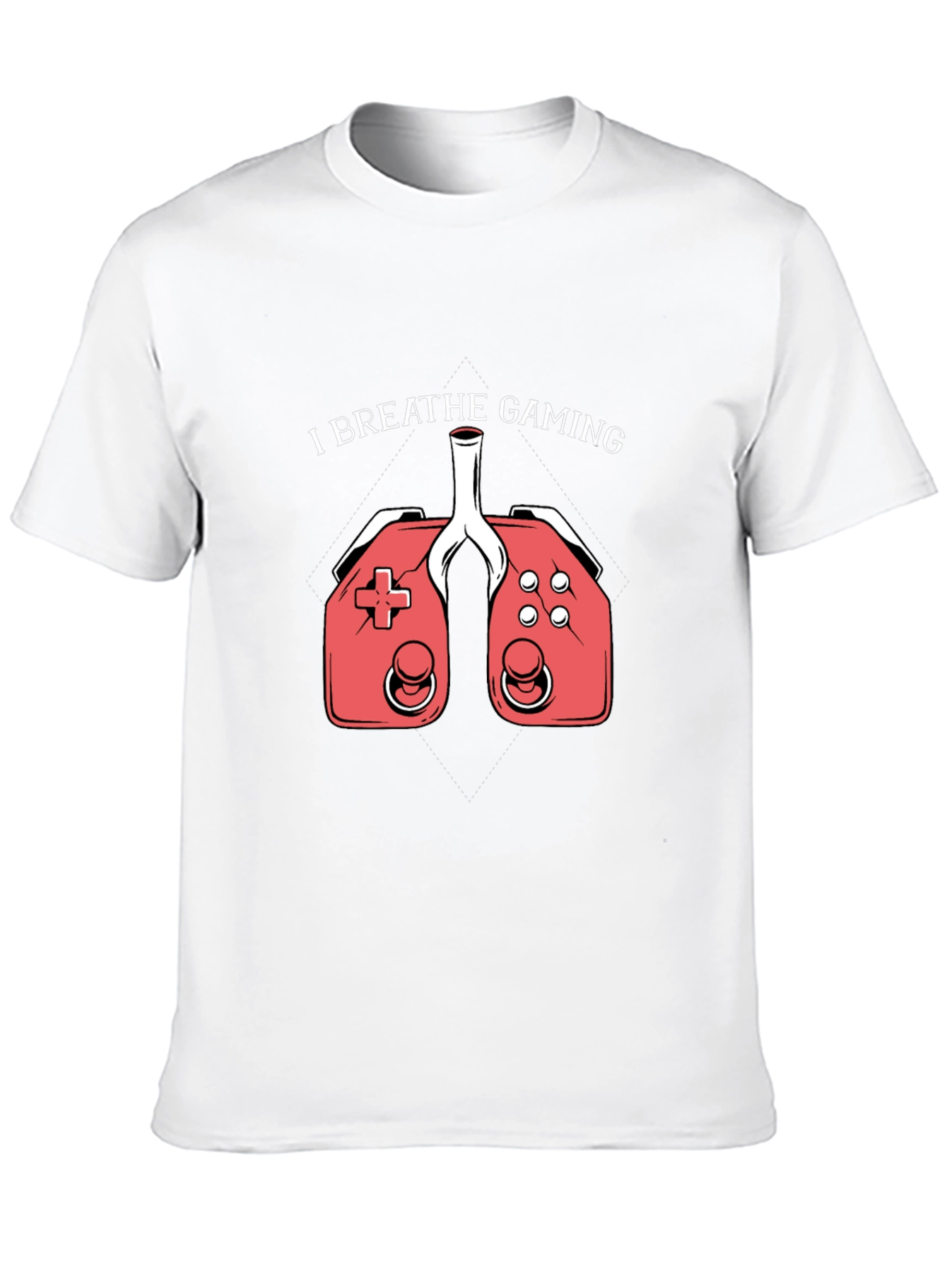 I Breathe Gaming Graphic Tee - Gamer Lung T-Shirt