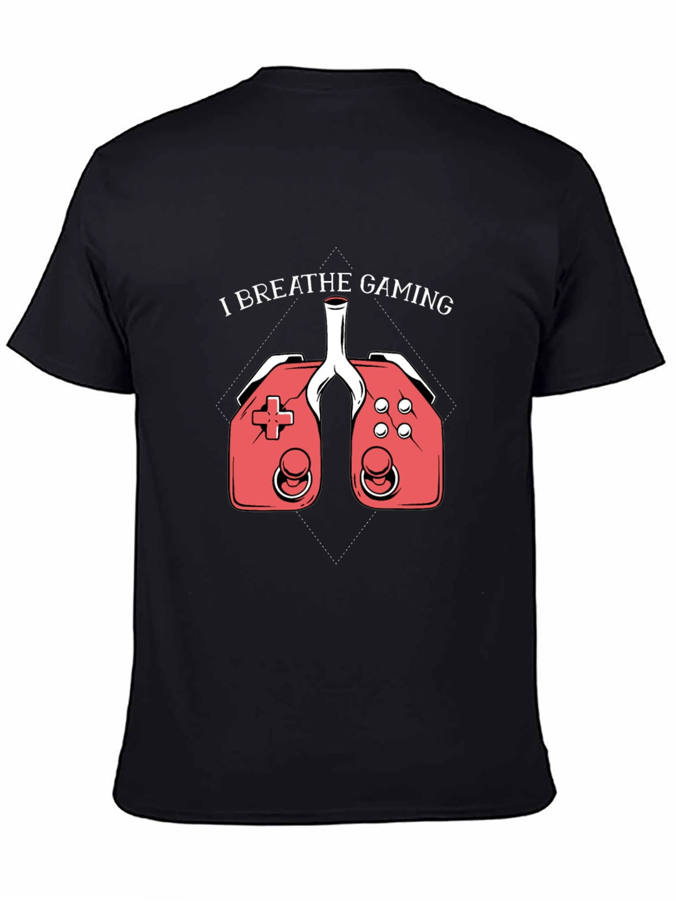 I Breathe Gaming Graphic Tee - Gamer Lung T-Shirt