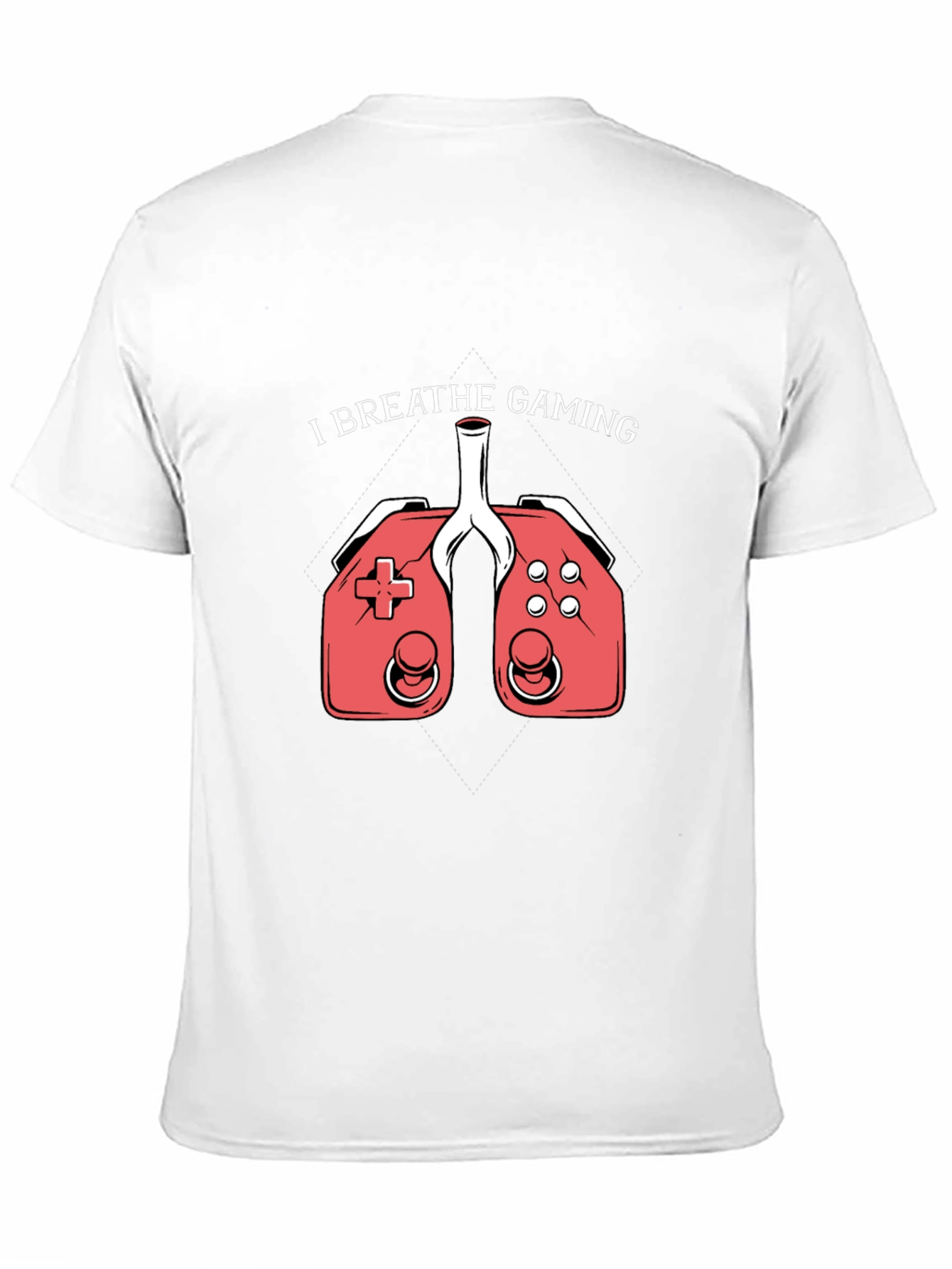 I Breathe Gaming Graphic Tee - Gamer Lung T-Shirt
