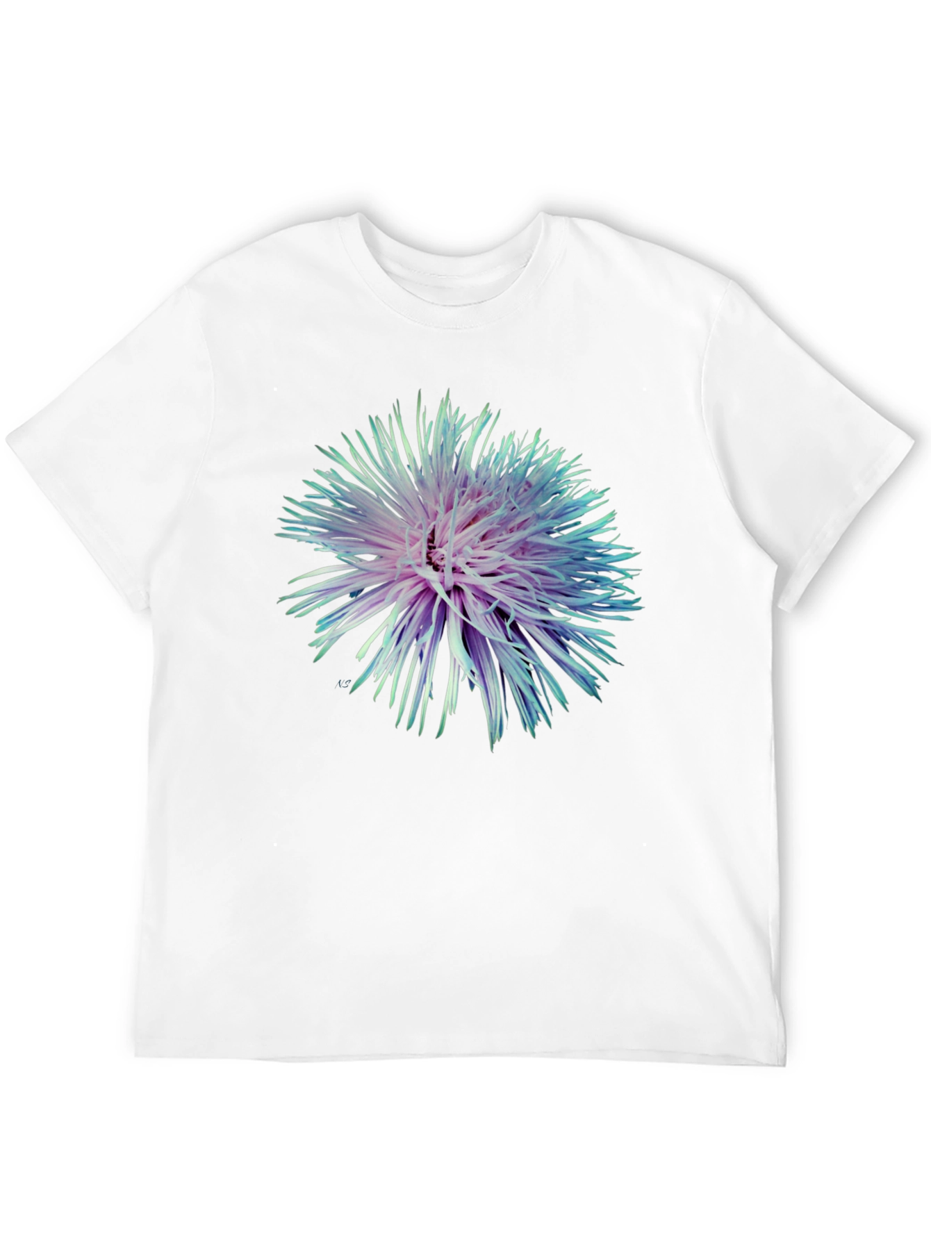 Floral Burst Graphic Black T-Shirt