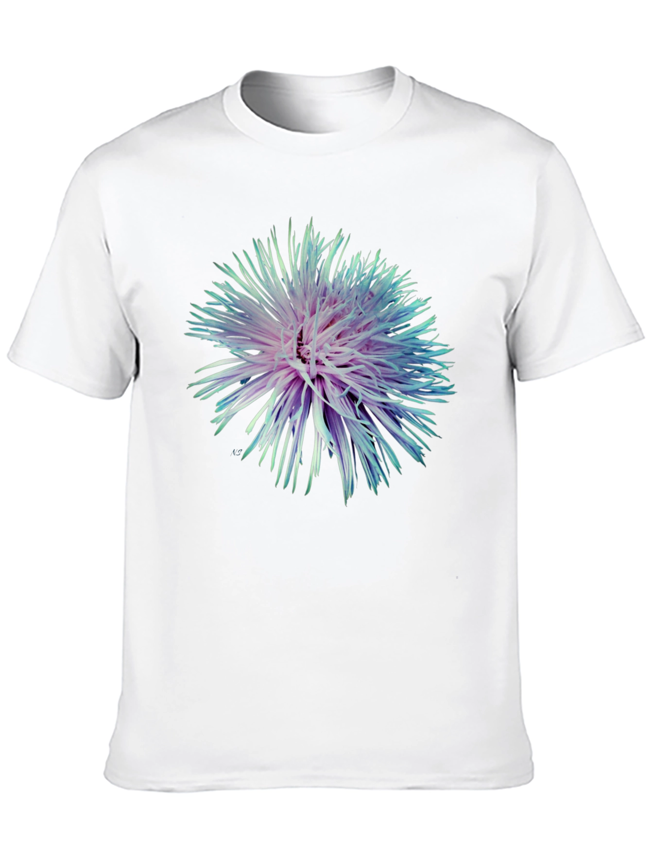 Floral Burst Graphic Black T-Shirt
