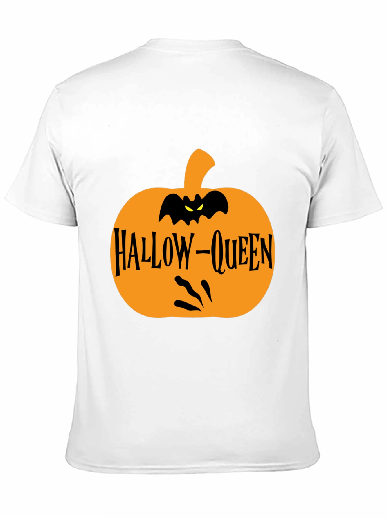 Hallow-Queen Halloween Pumpkin T-Shirt