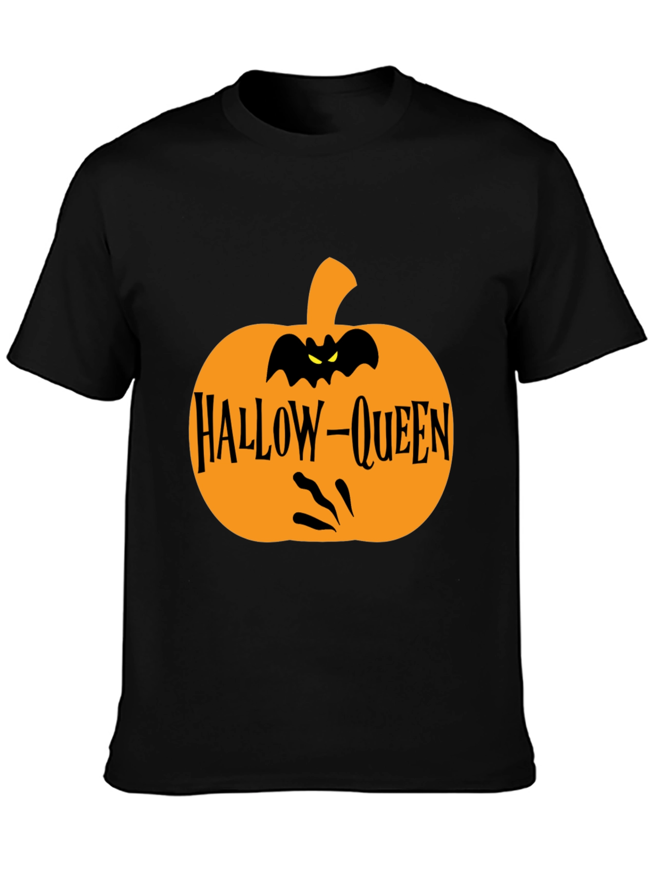 Hallow-Queen Halloween Pumpkin T-Shirt
