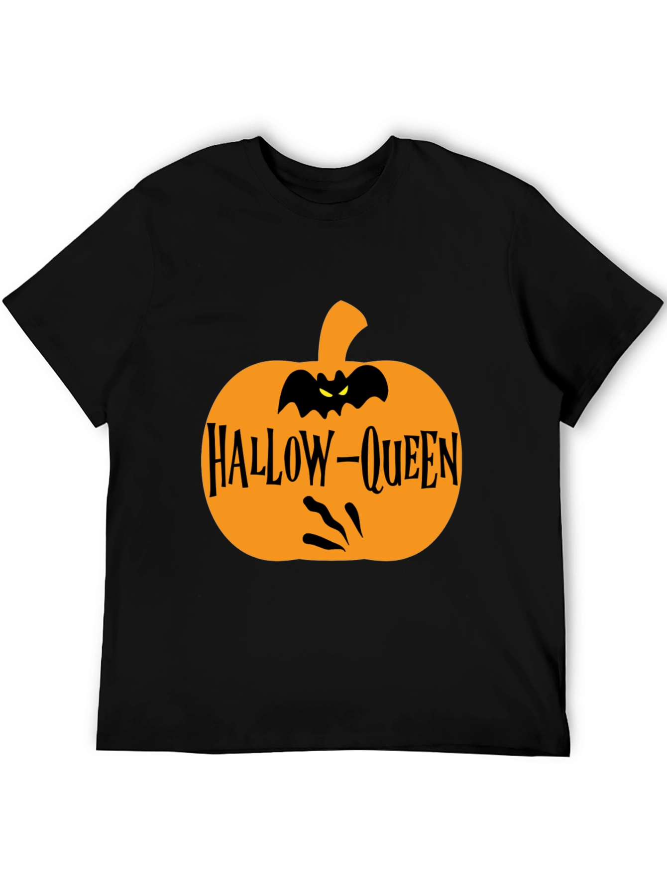 Hallow-Queen Halloween Pumpkin T-Shirt
