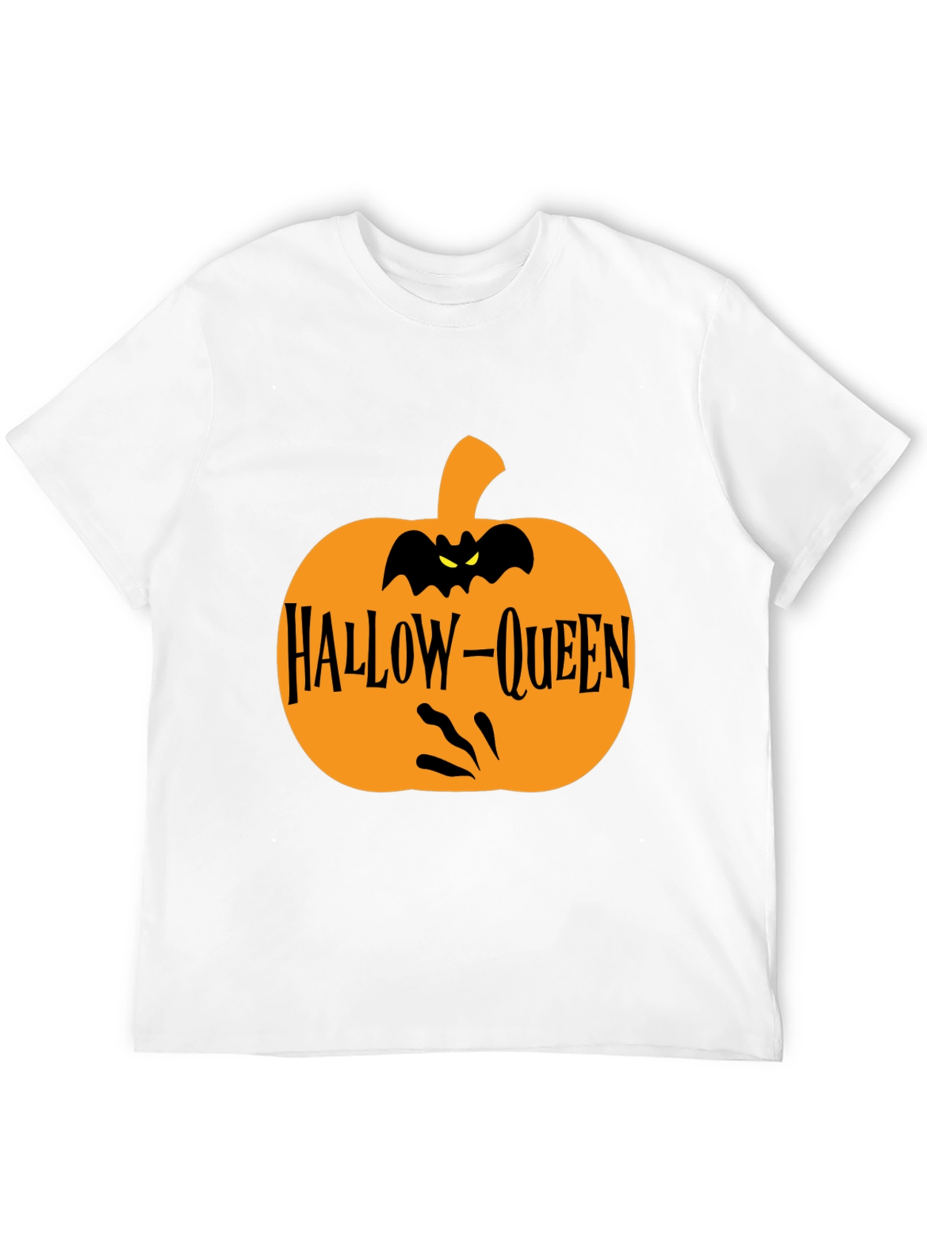 Hallow-Queen Halloween Pumpkin T-Shirt