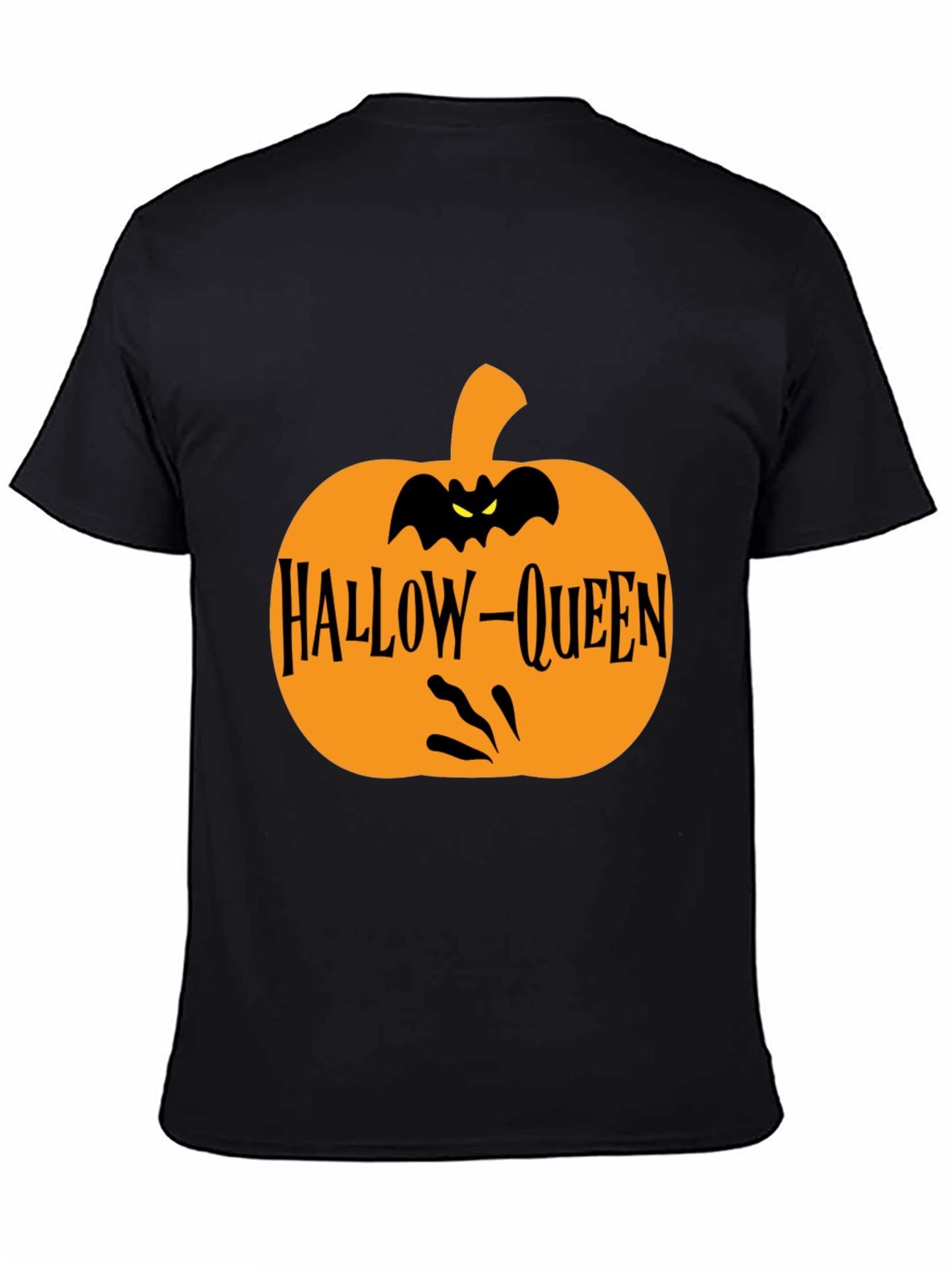Hallow-Queen Halloween Pumpkin T-Shirt