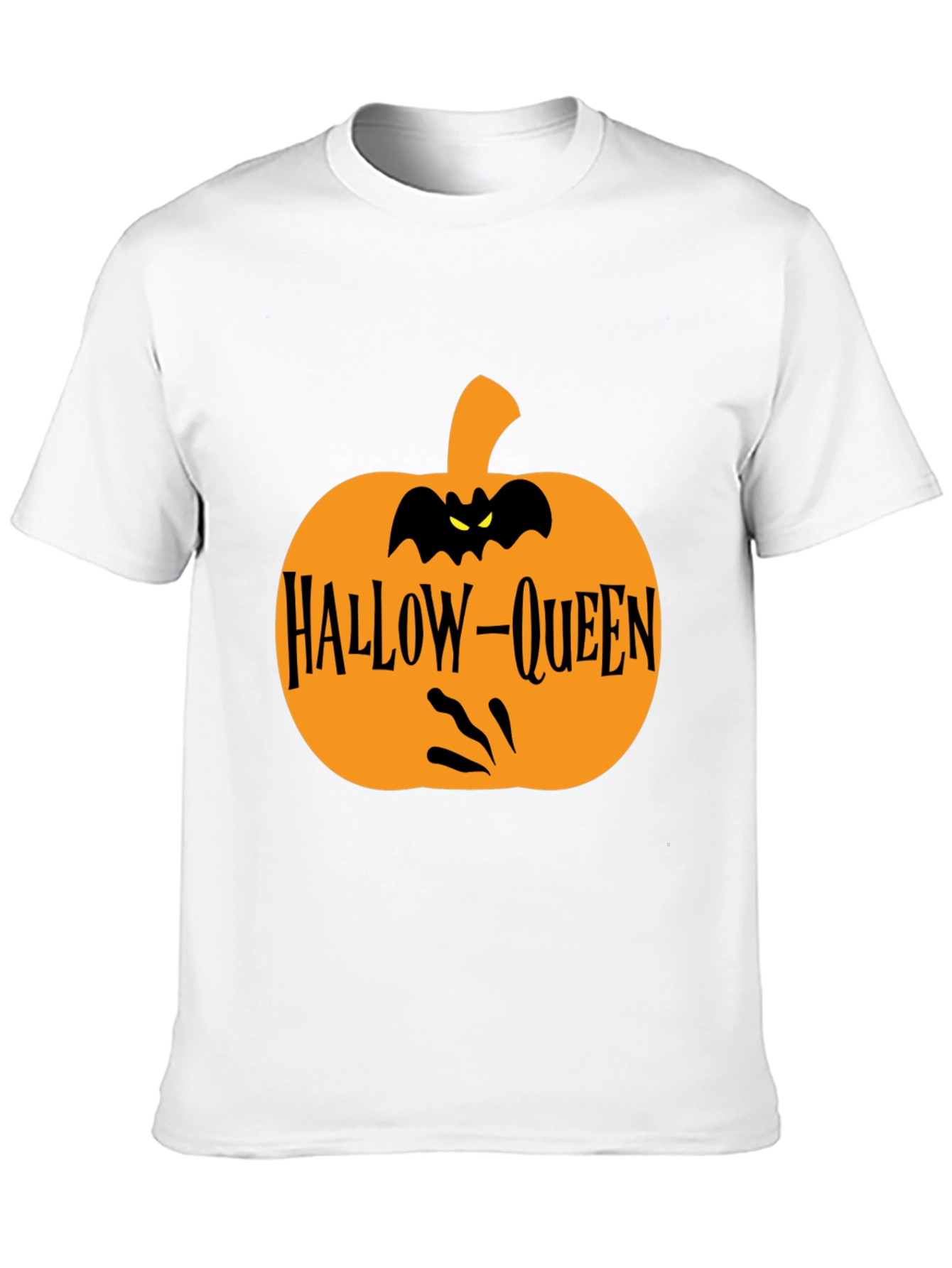 Hallow-Queen Halloween Pumpkin T-Shirt