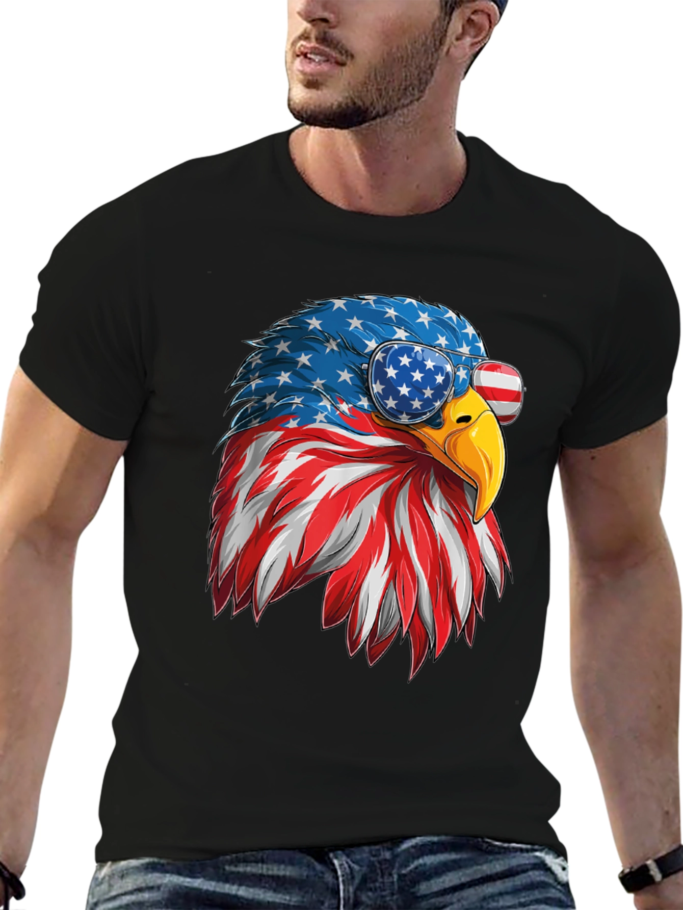 Patriotic Eagle Graphic Tee