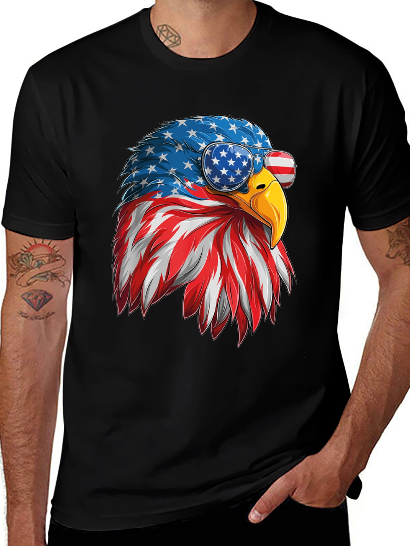Patriotic Eagle Graphic Tee
