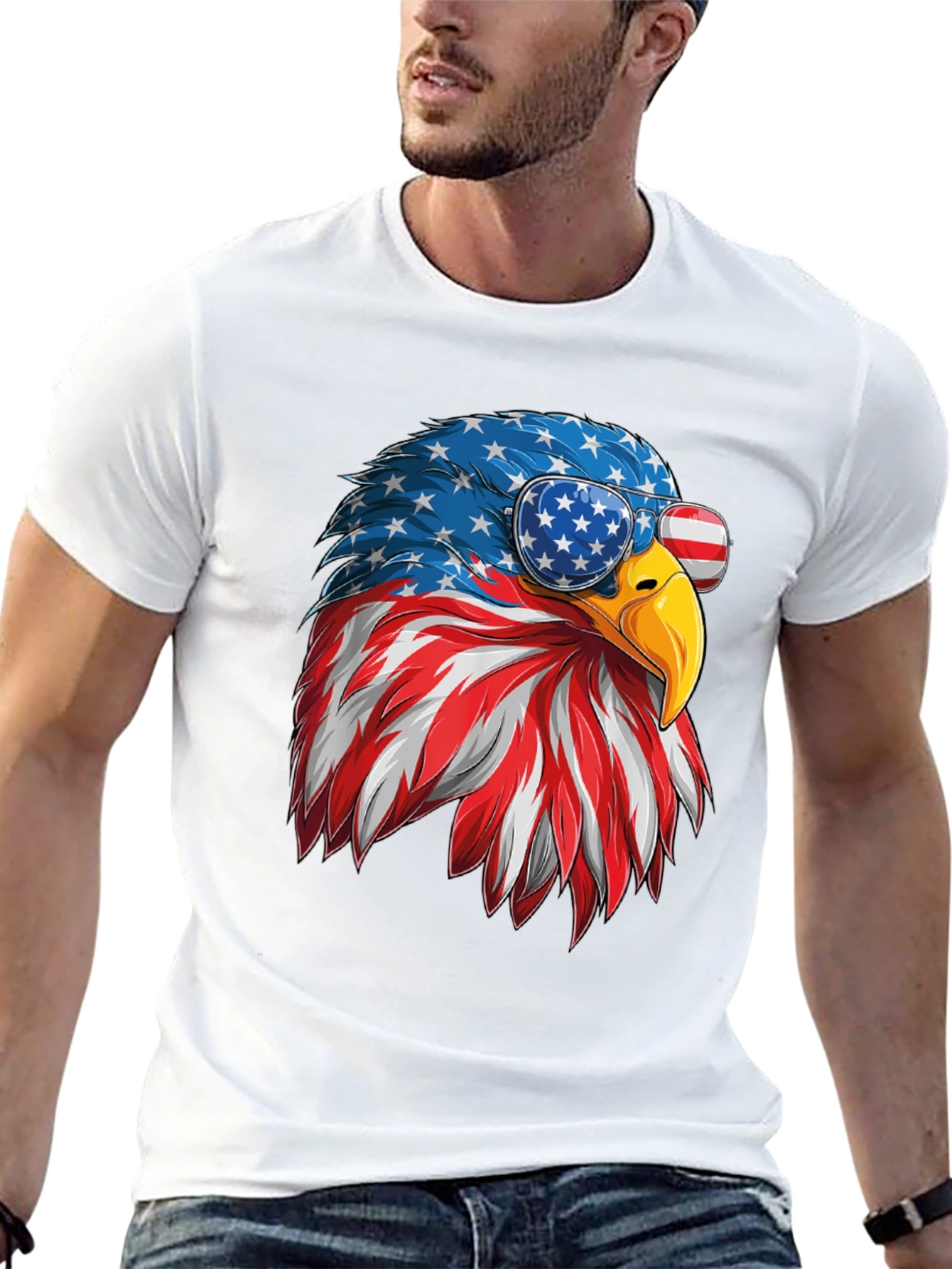 Patriotic Eagle Graphic Tee