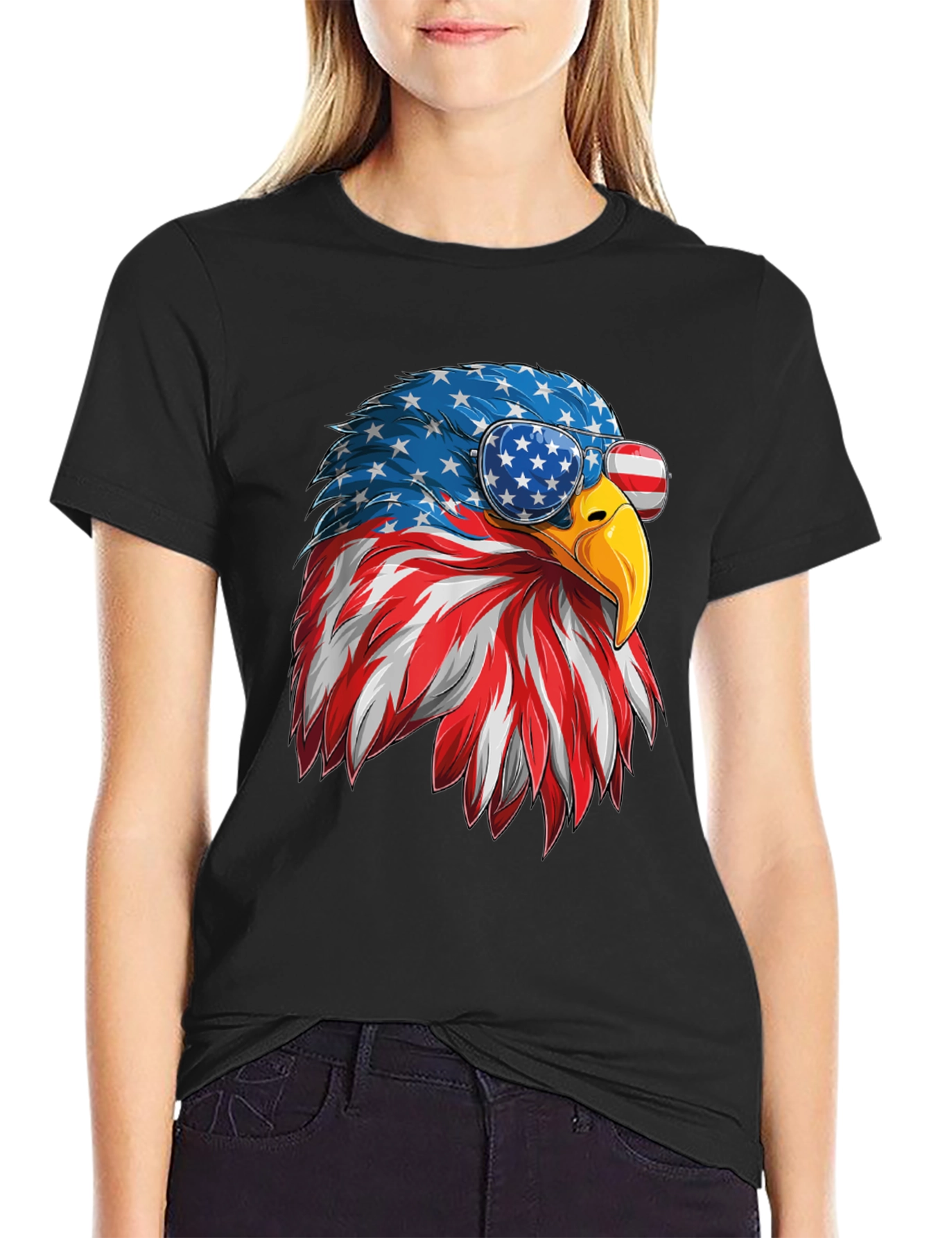 Patriotic Eagle Graphic Tee