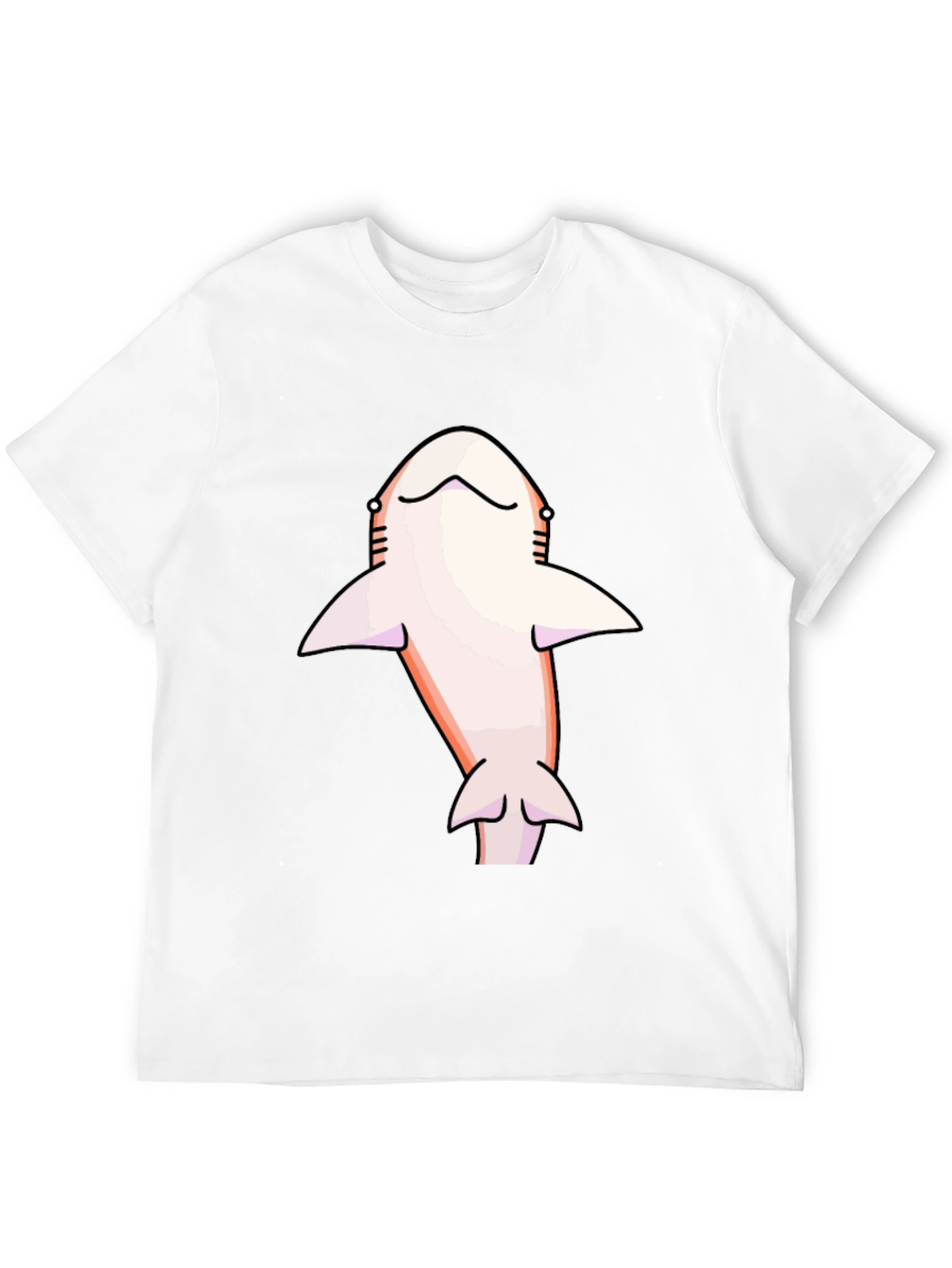 Shark Graphic Tee - Mens Black Cotton T-Shirt