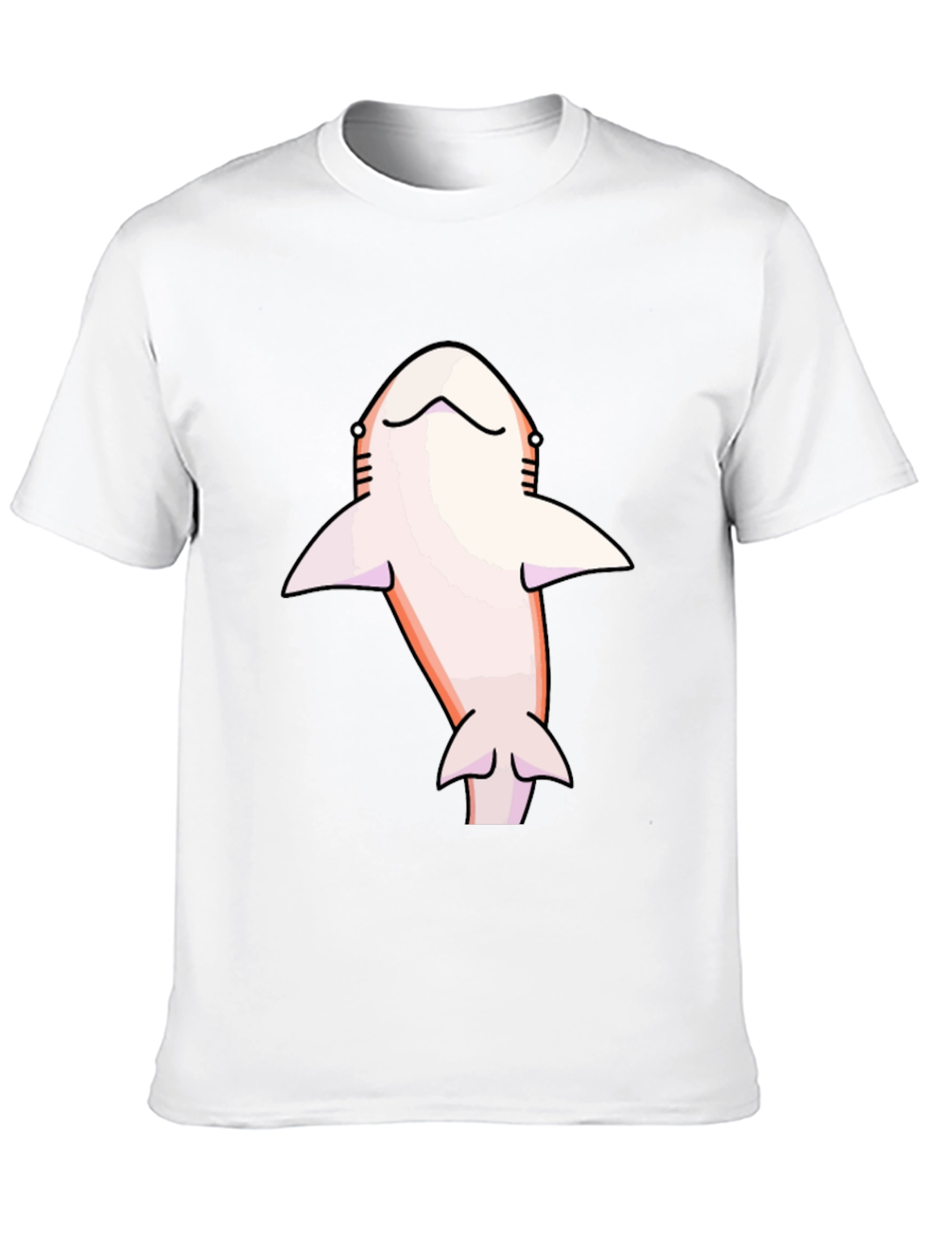 Shark Graphic Tee - Mens Black Cotton T-Shirt