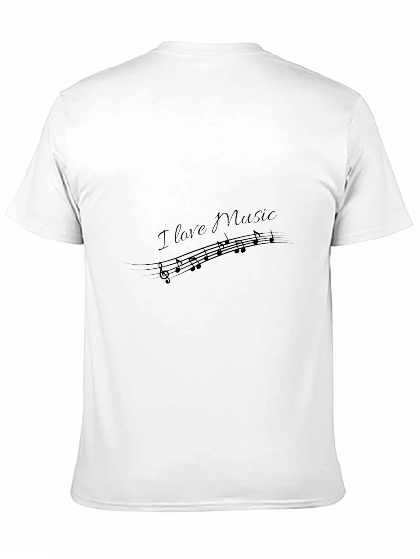 I Love Music Black T-Shirt