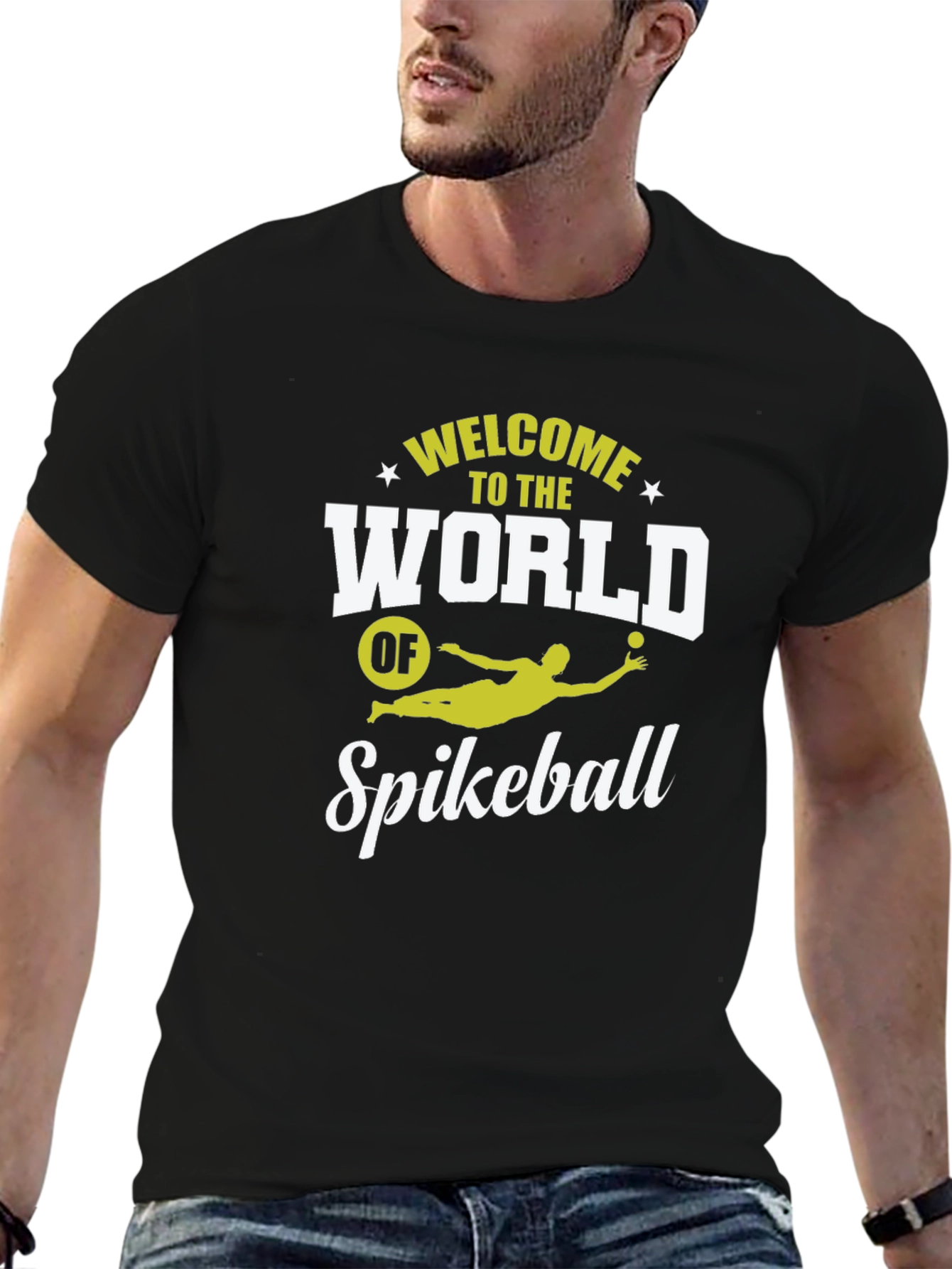 Welcome To The World of Spikeball Black T-Shirt