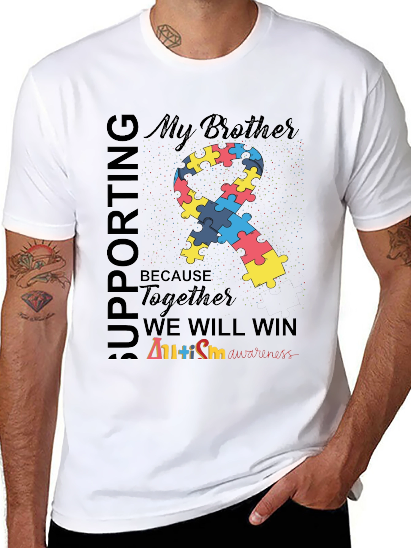 Autism Awareness Tee: Supporting My Brother