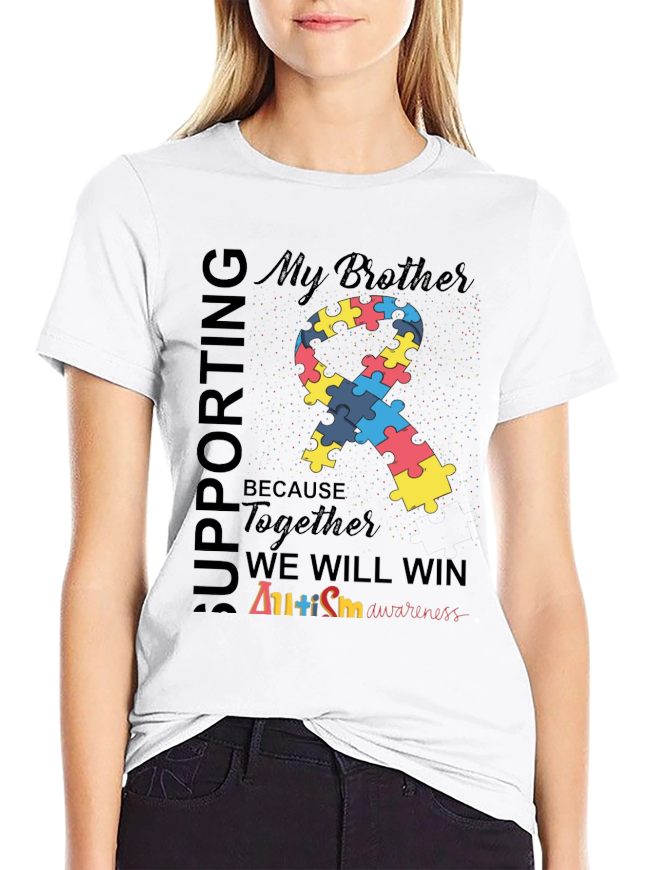 Autism Awareness Tee: Supporting My Brother