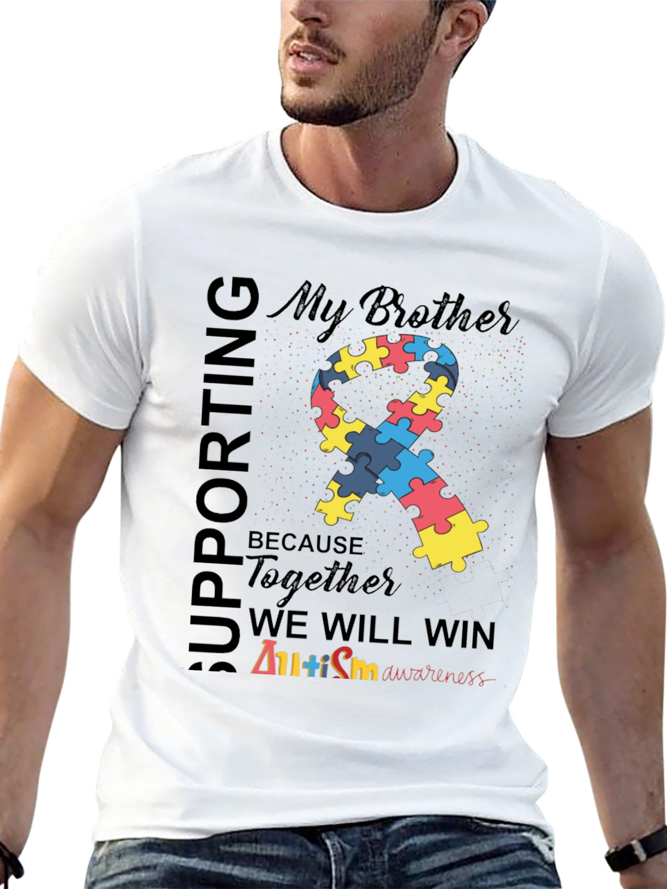 Autism Awareness Tee: Supporting My Brother