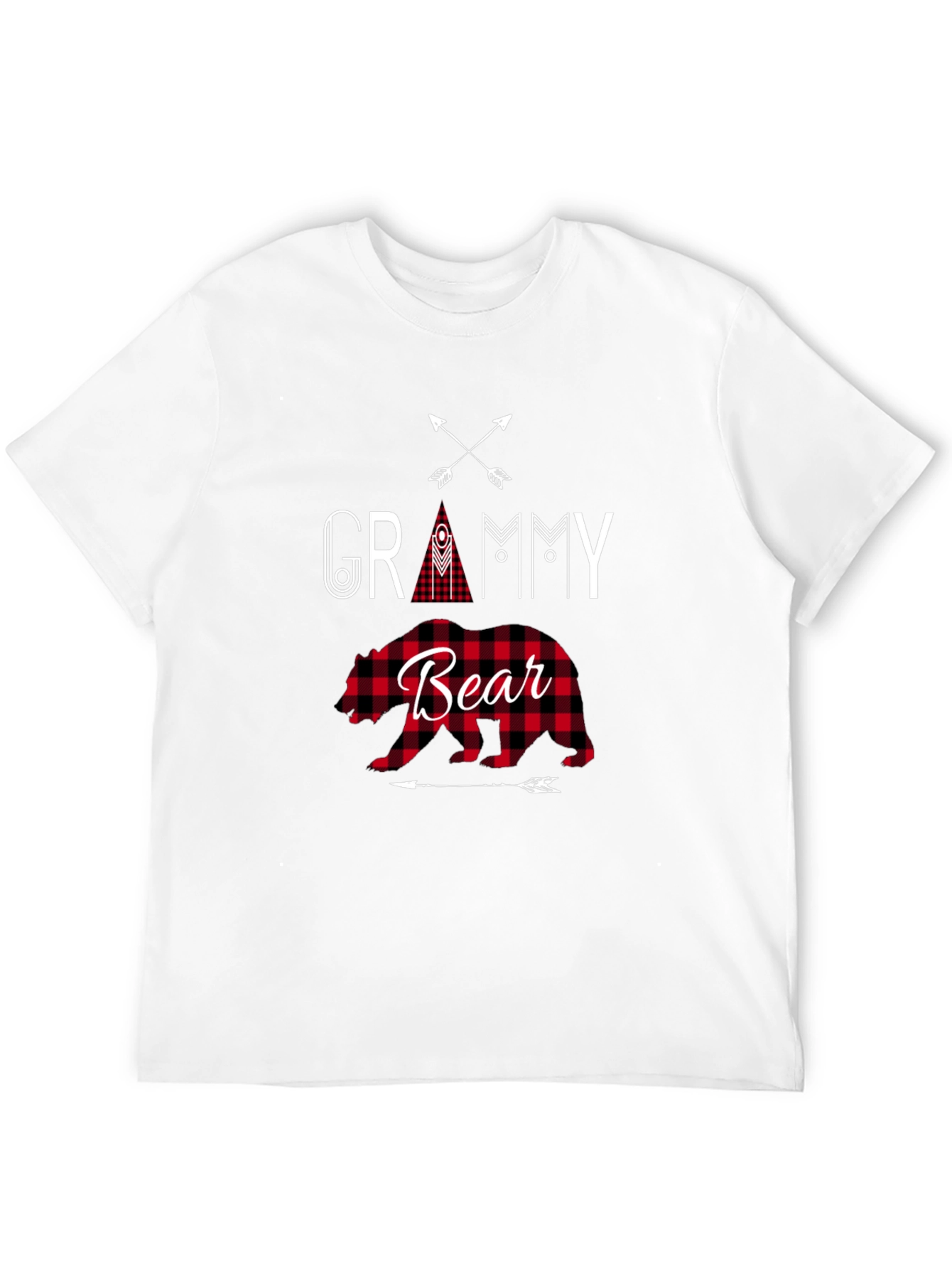 Grammy Bear Plaid Graphic Tee